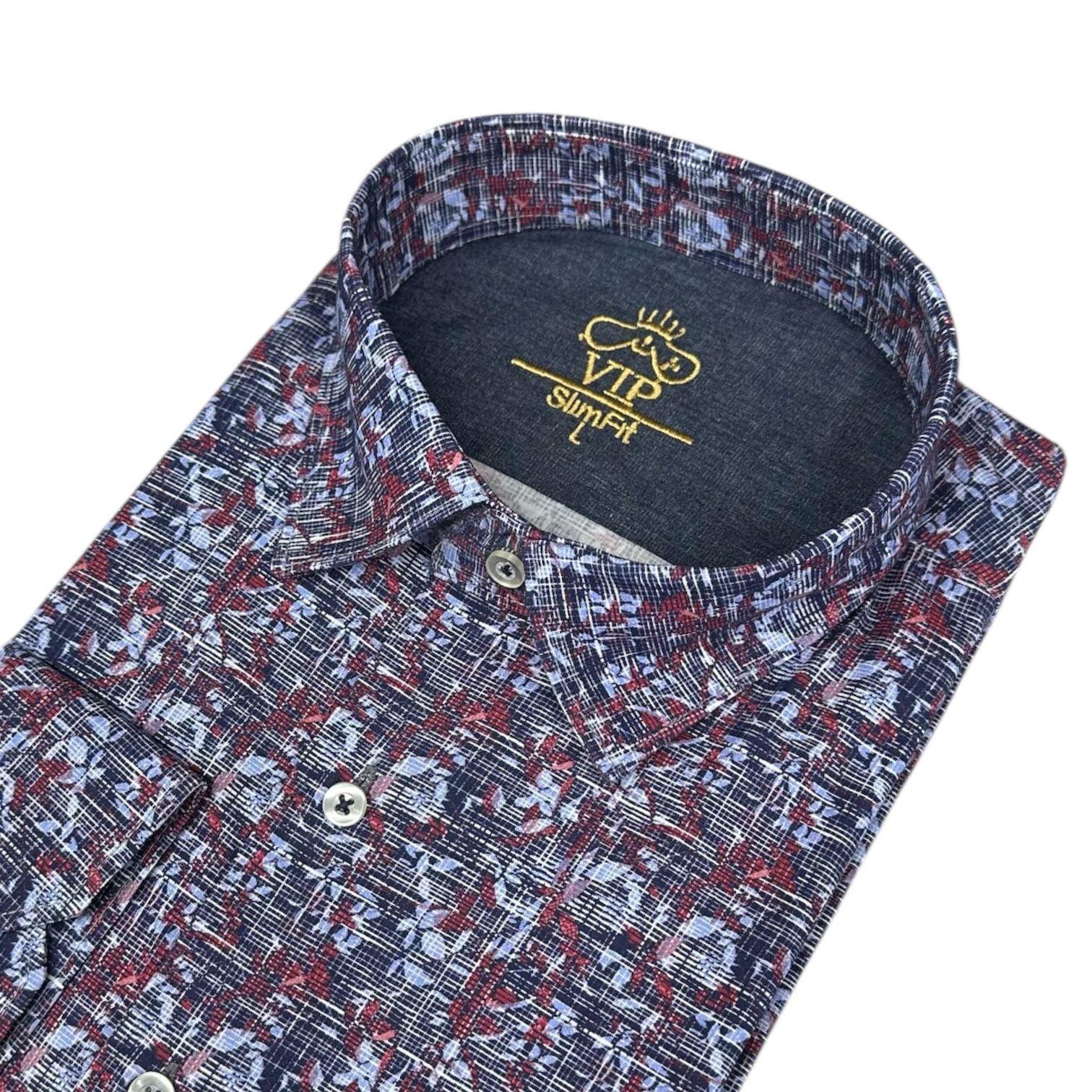 Slim Fit Pamuklu Uzun Kollu Cepsiz Spor Gömlek (Slim Fit Kalıp)