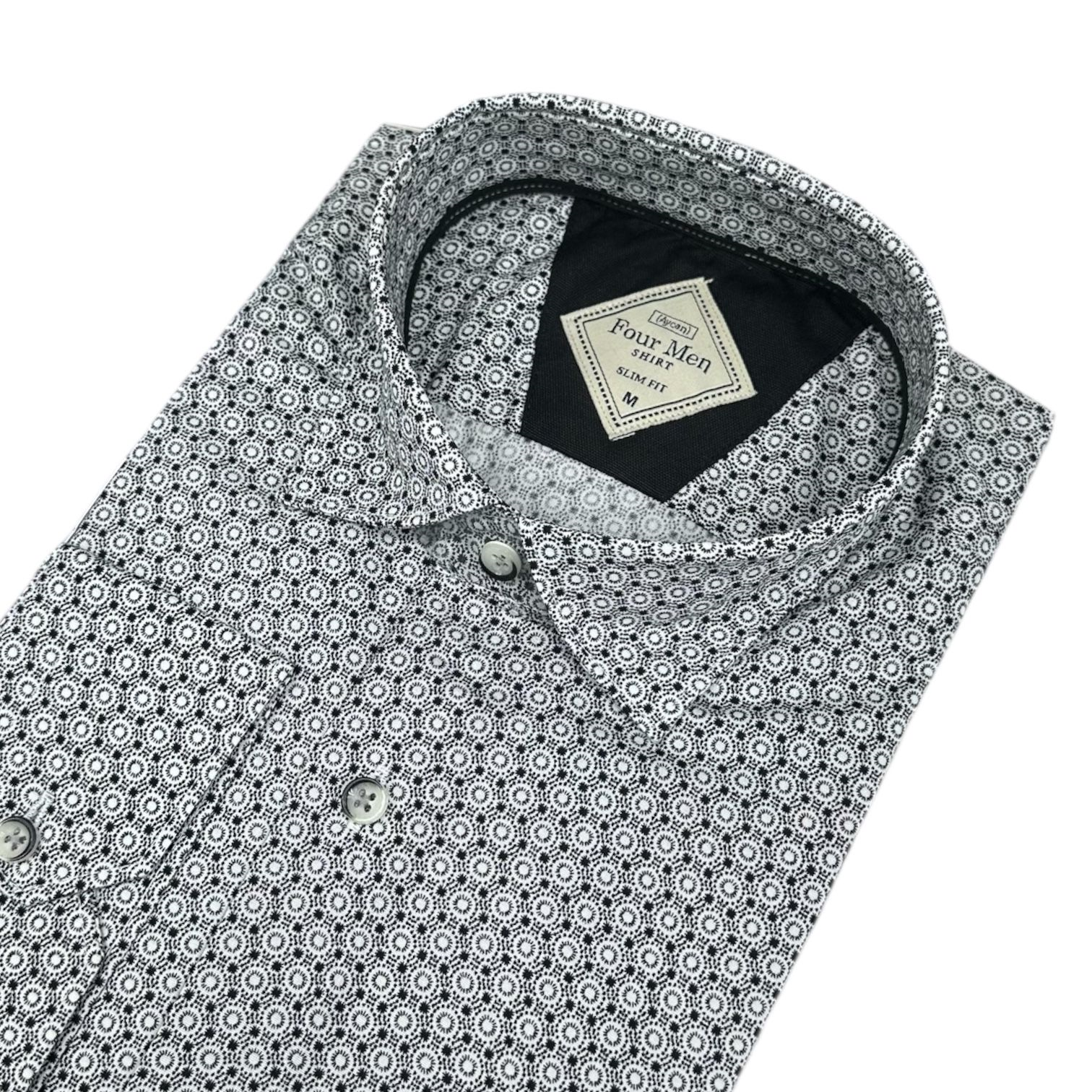 Slim Fit Pamuklu Uzun Kollu Cepsiz Spor Gömlek (Slim Fit Kalıp)