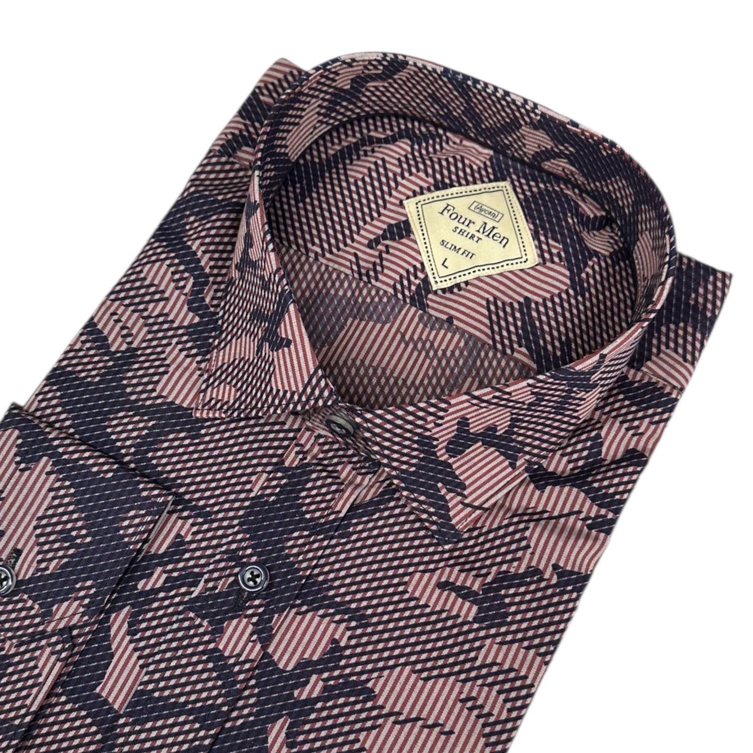 Slim Fit Pamuklu Uzun Kollu Cepsiz Spor Gömlek (Slim Fit Kalıp)