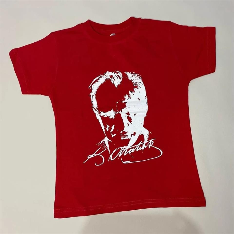 Unisex Atatürk Baskılı Kısa Kol T-Shirt