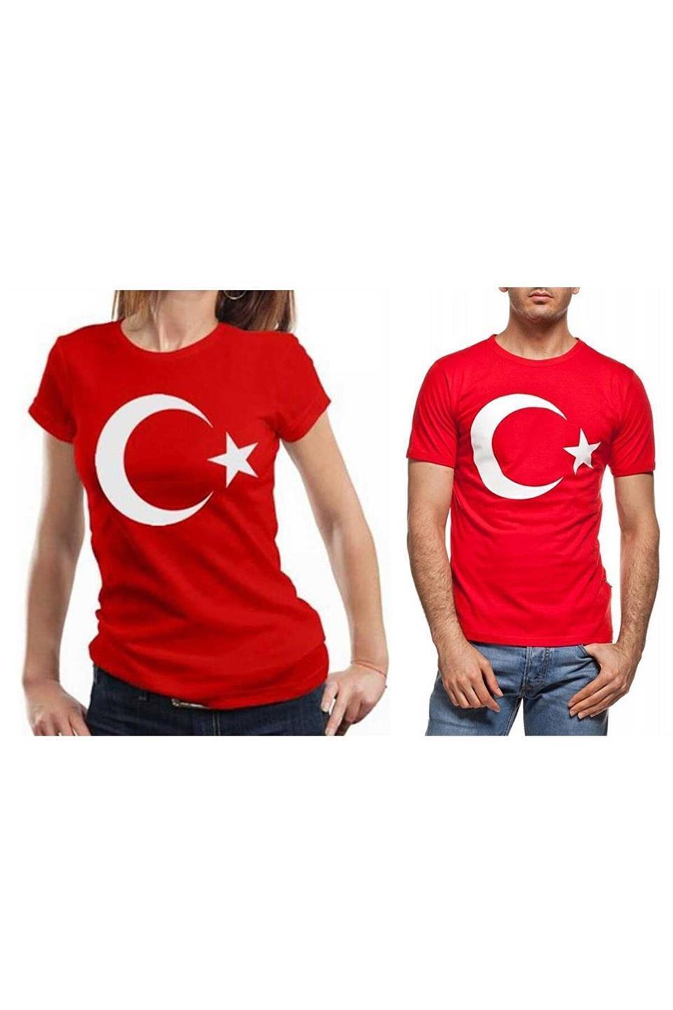 Unisex Türk Bayraklı T-shirt