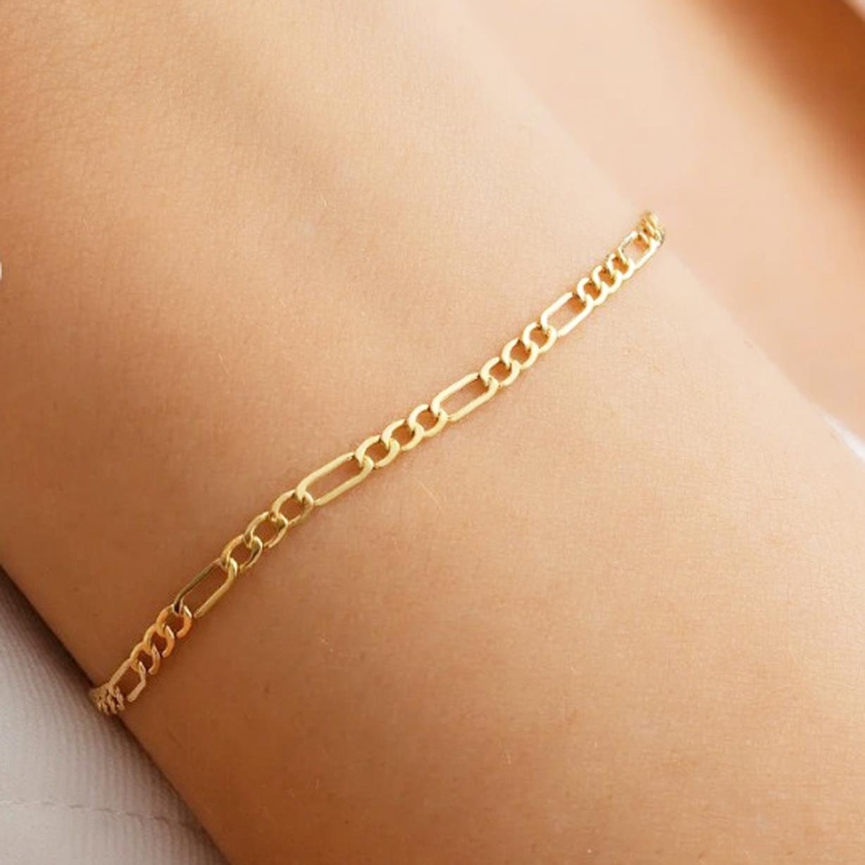 Altın Figaro Zincir Bileklik