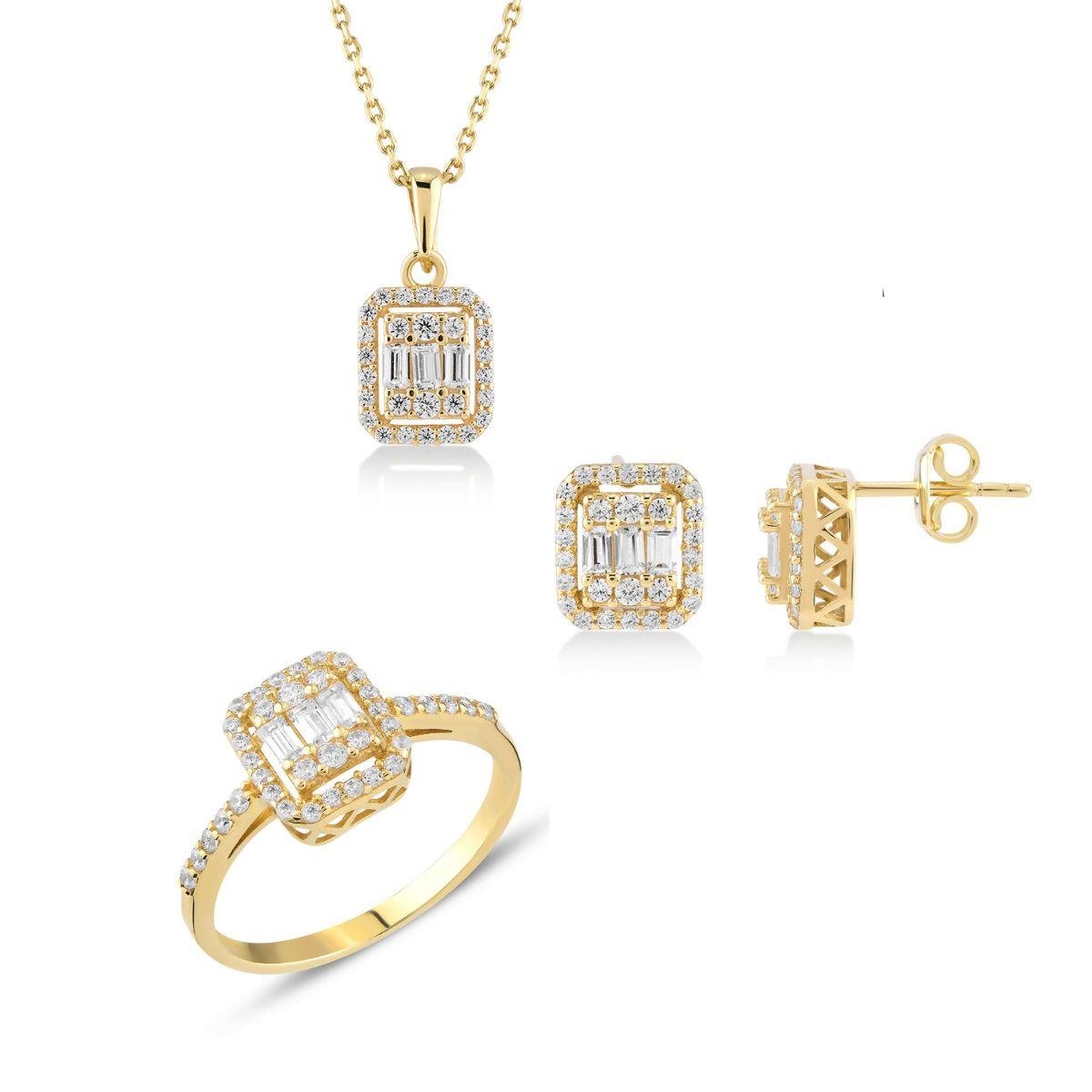 Baget Altın Set Üçlü Takım