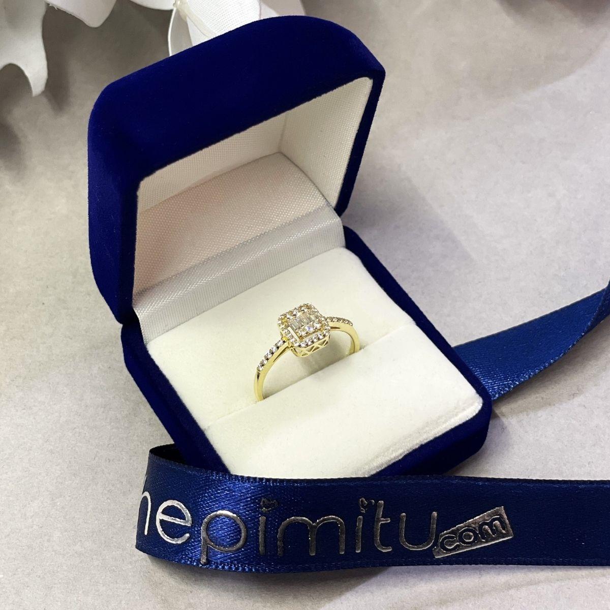 Baget Taşlı Altın Yüzük