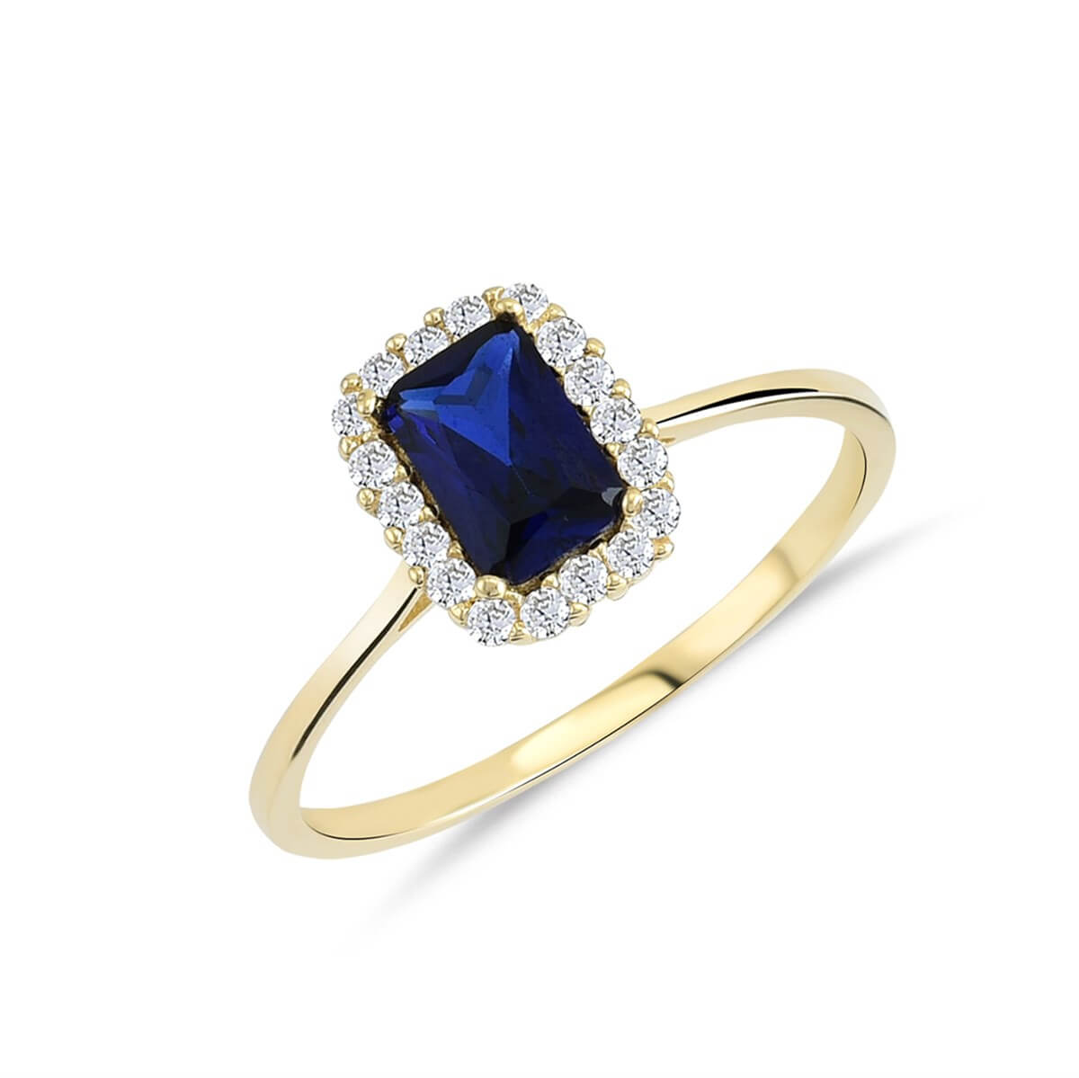 Baget Tektaşlı Altın Fantazi Yüzük