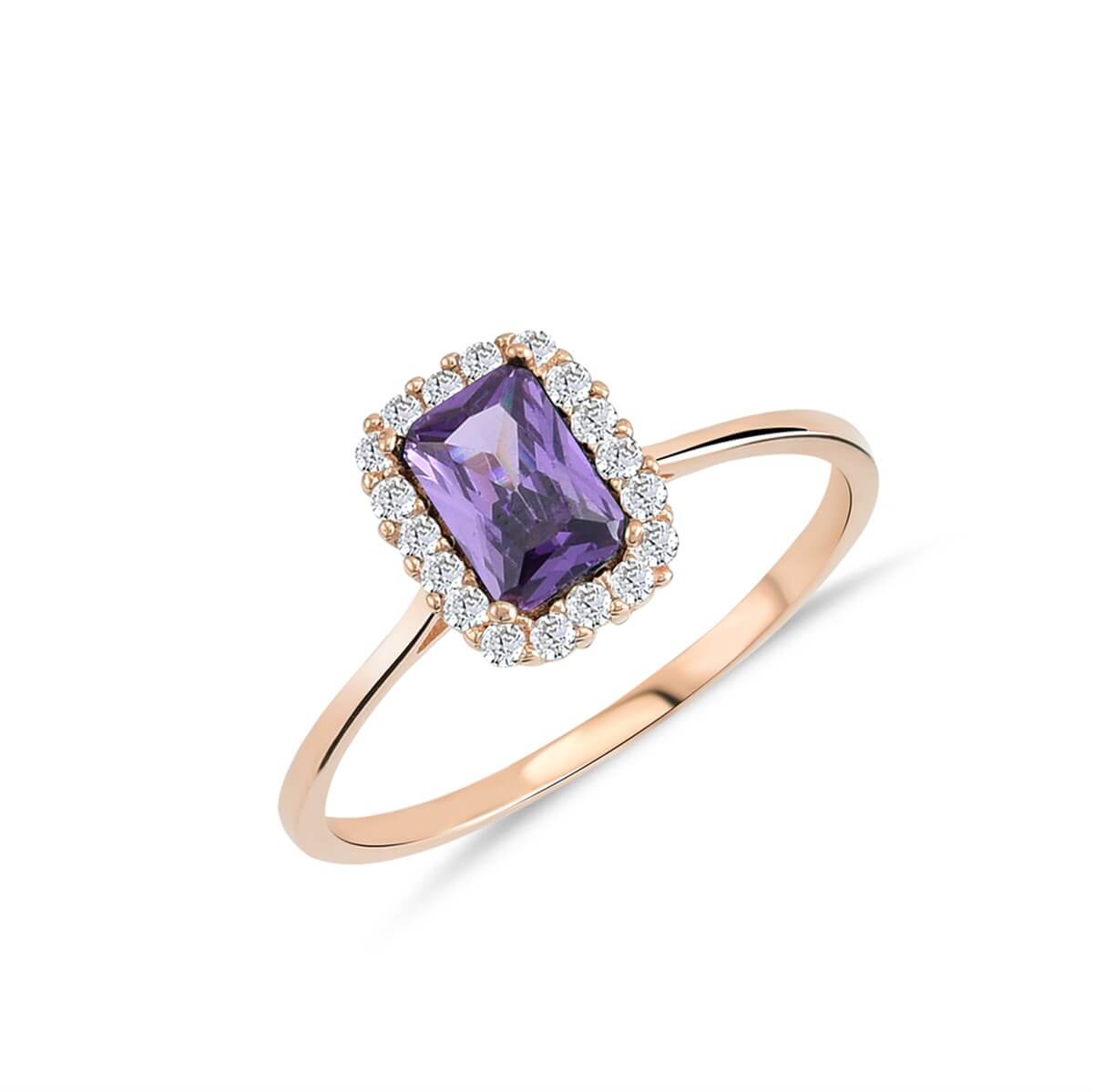 Baget Tektaşlı Altın Fantazi Yüzük