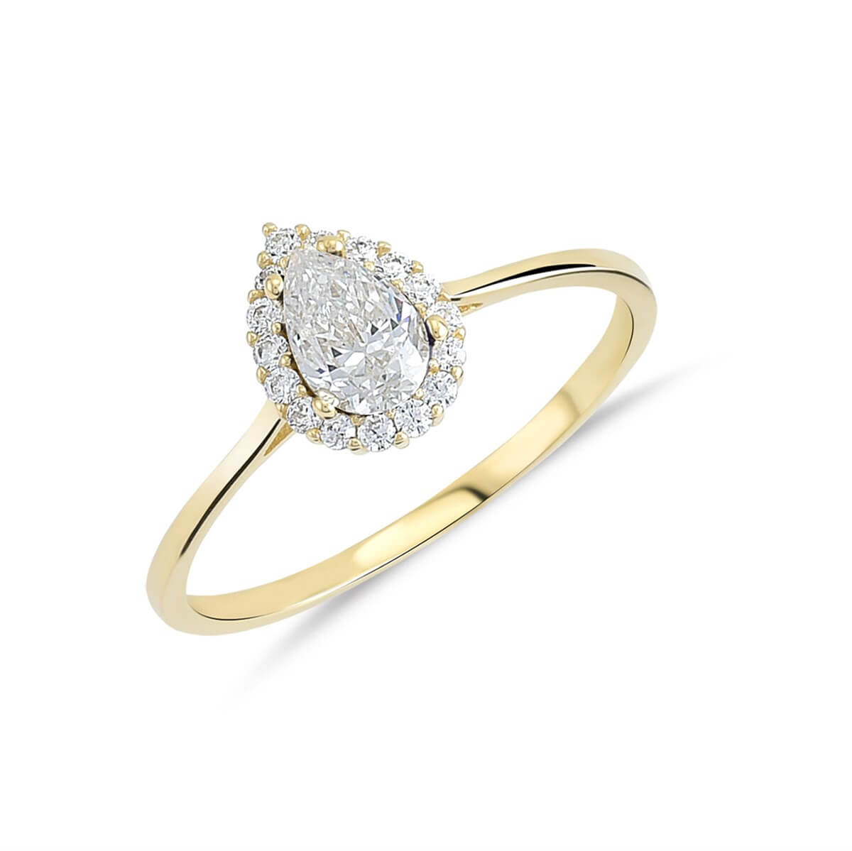 Damla Taşlı Altın Fantazi Yüzük