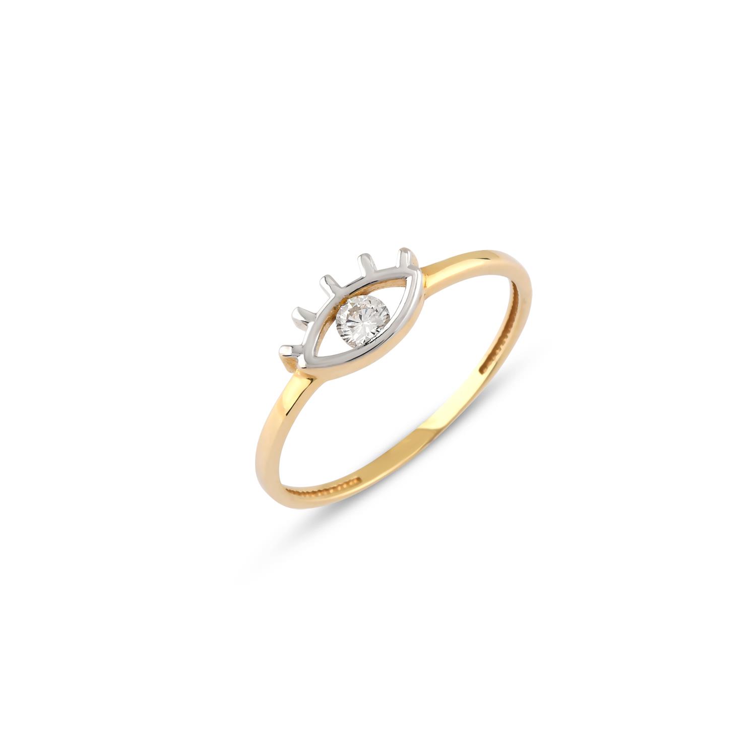 Göz Figürlü Altın Yüzük