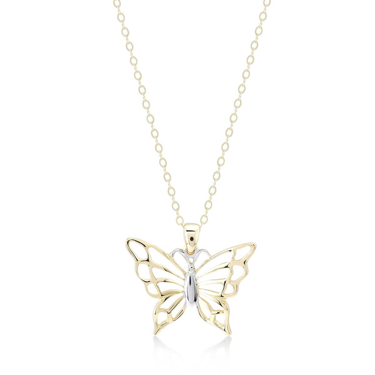 Kelebek Figürlü Altın Kolye
