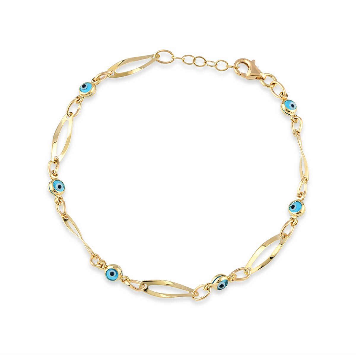 Nazar Boncuklu Altın Bileklik