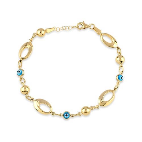 Nazar Boncuklu Altın Fantazi Bileklik
 BLA 117 01 00 00