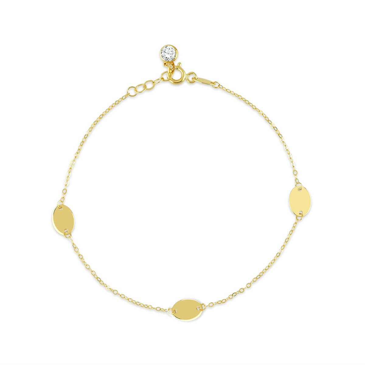 Pullu Fantezi Altın Bileklik