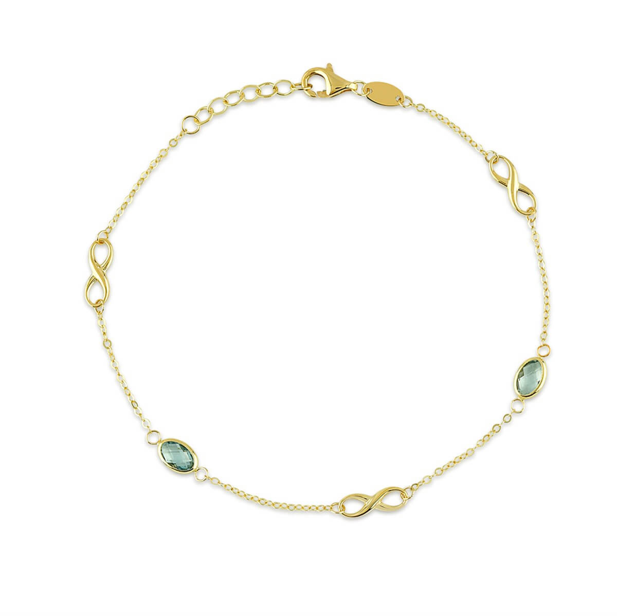 Sonsuzluk Figürlü Altın Bileklik