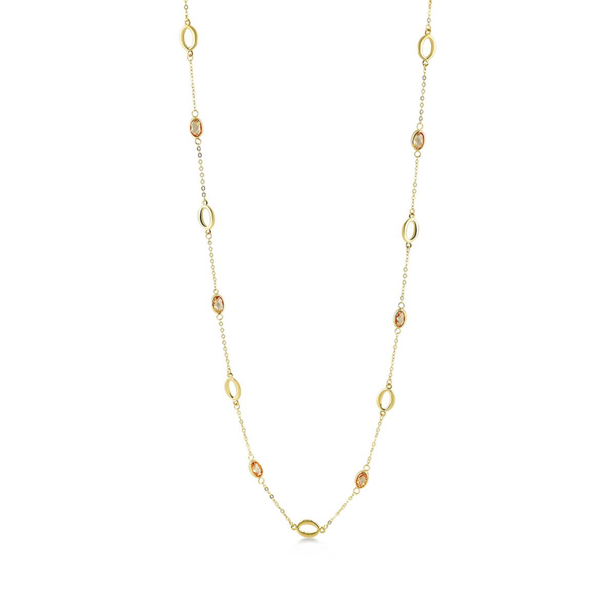 Taşlı Altın Altın Fantazi Kolye