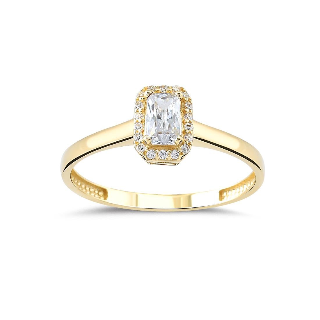 Tektaşlı Altın Yüzük 