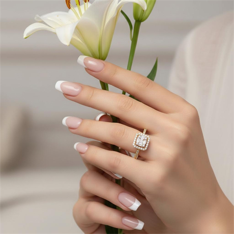 Baget Taşlı Altın Yüzük