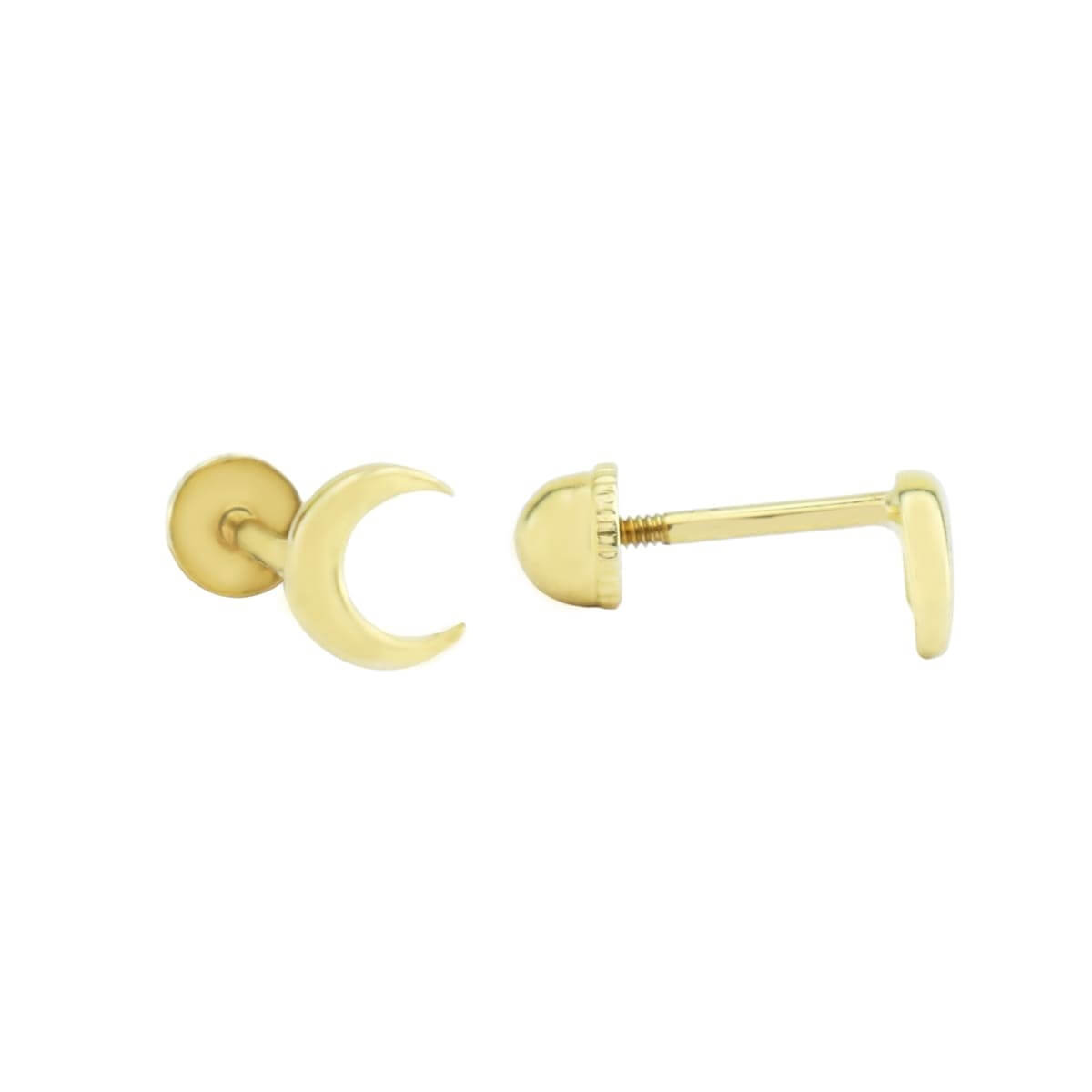 Ay Figürlü Tragus Piercing Altın Küpe KPA 162 01 00 00