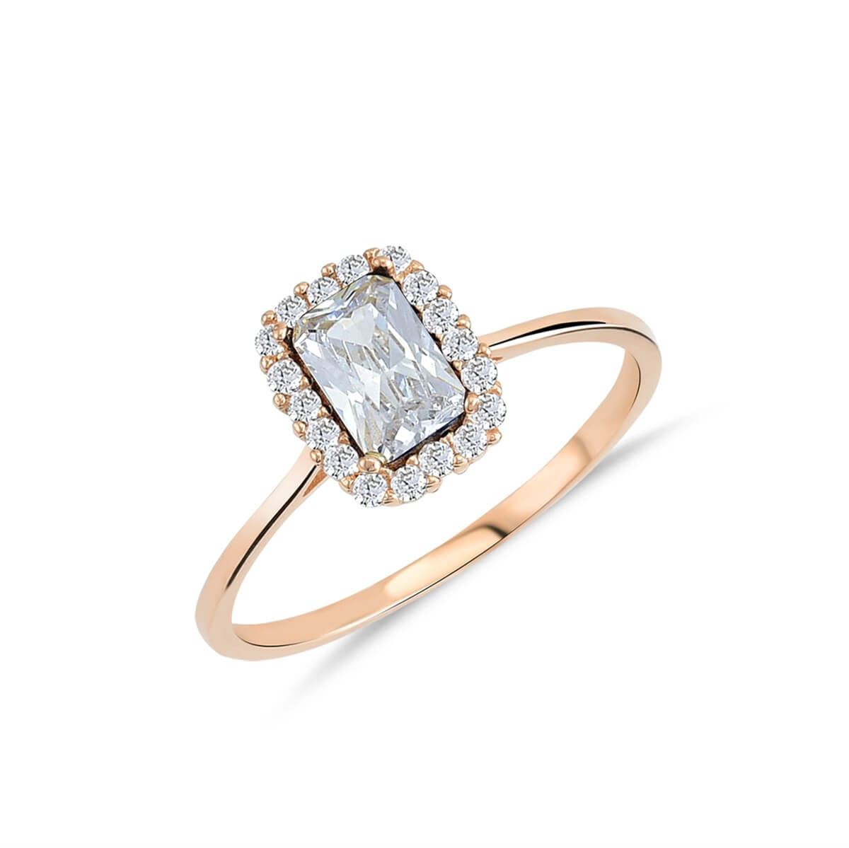 Baget Tektaşlı Altın Fantazi Yüzük YZMA 104 03 05 00