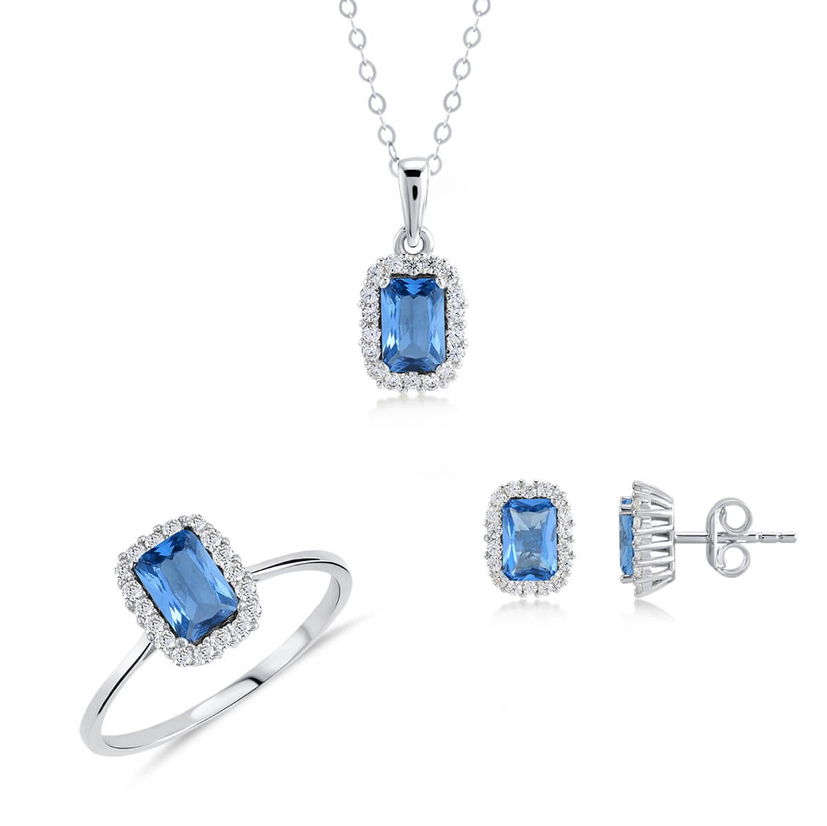 Baget Tektaşlı Altın Fantazi Set MA 104 02 09 00