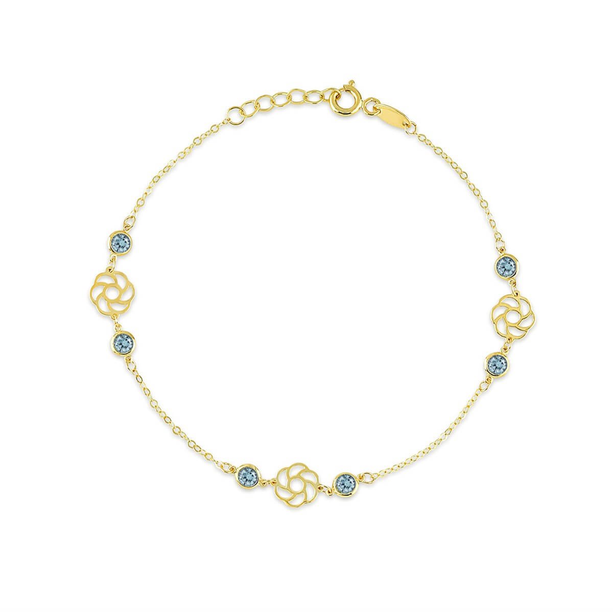 Çiçek Figürlü Altın Bileklik BLTA 112 08 03 00