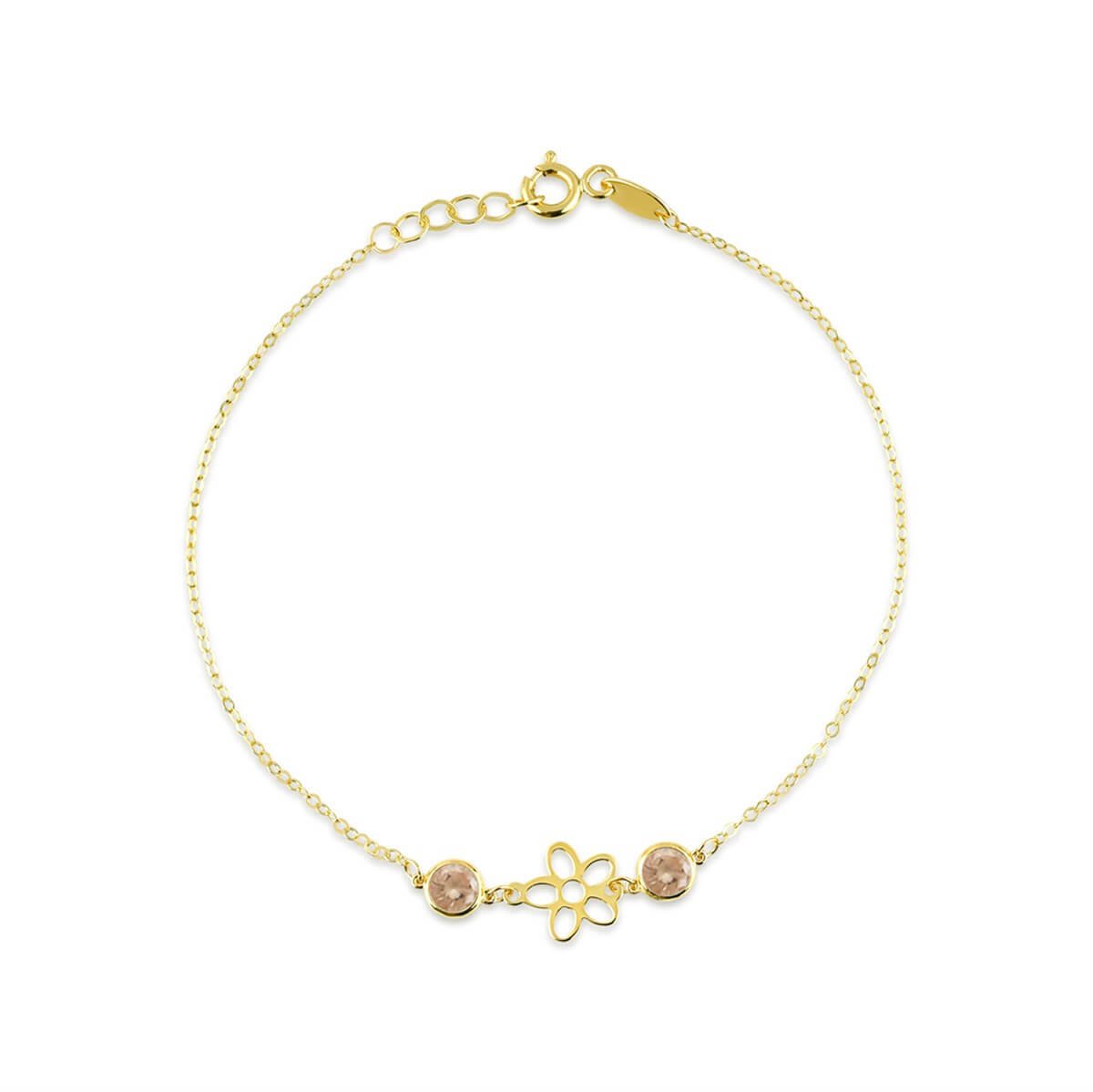 Çiçek Figürlü Altın Bileklik BLTA 113 08 15 00