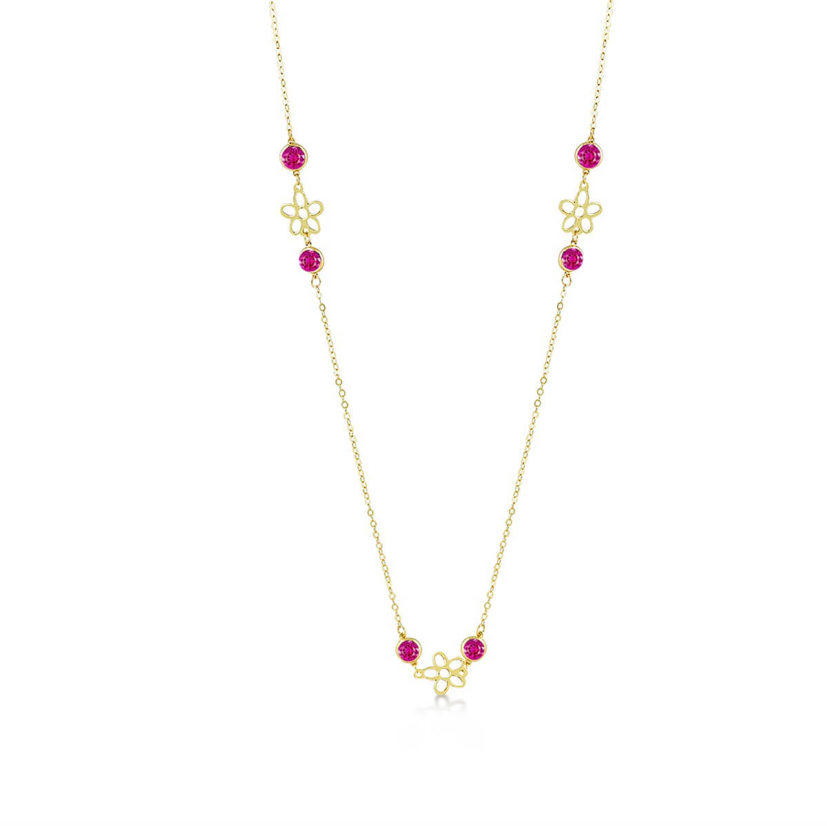 Çiçek Figürlü Altın Kolye KLTA 113 08 09 00