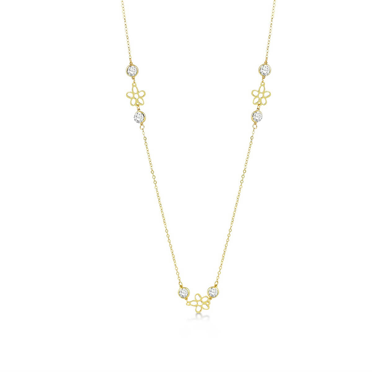 Çiçek Figürlü Altın Kolye KLTA 113 08 05 00