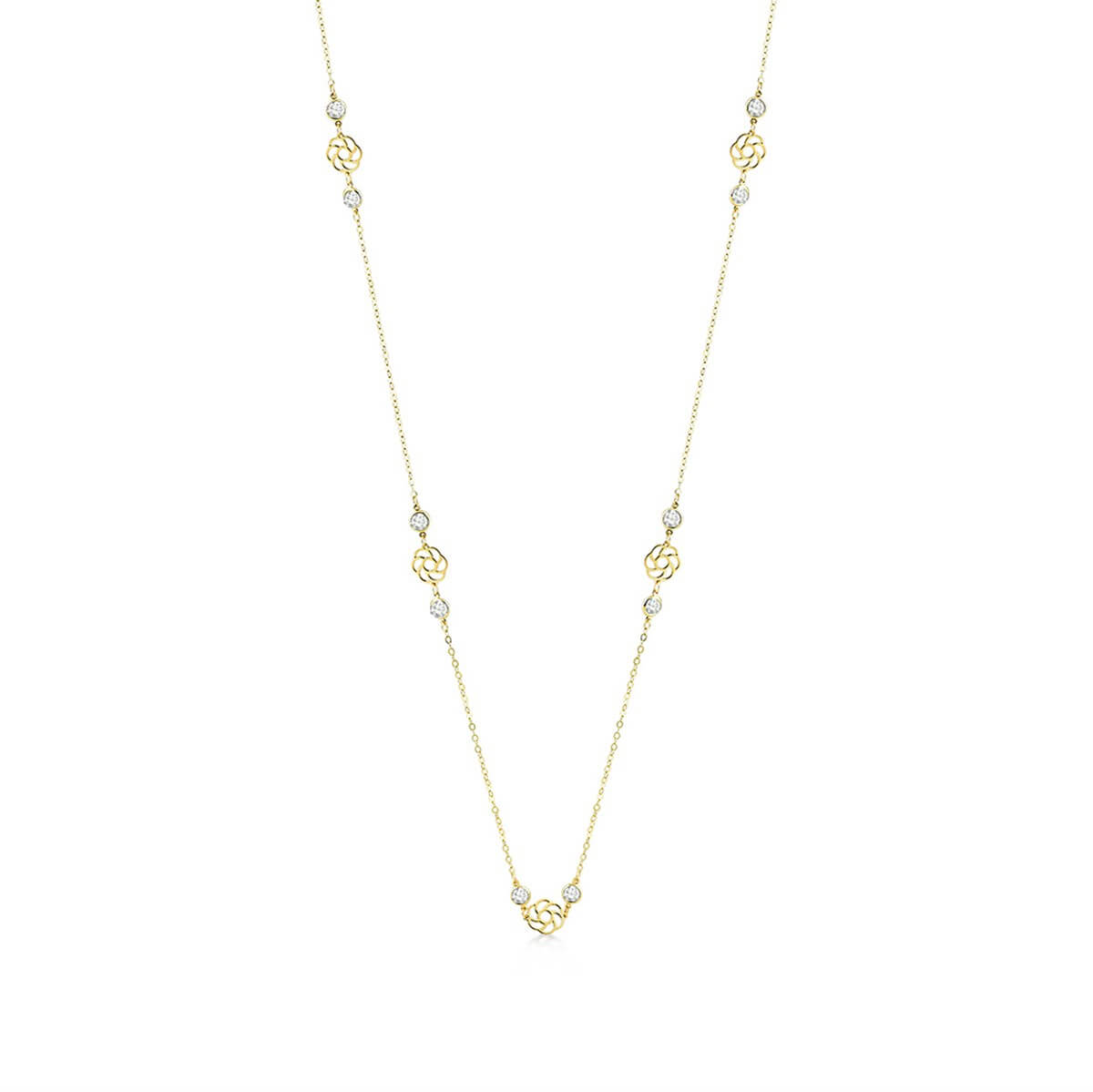 Çiçek Figürlü Altın Kolye KLTA 112 08 05 00