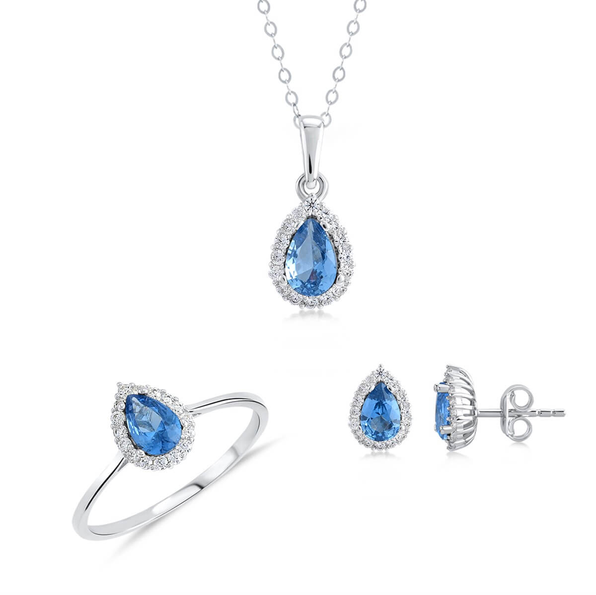 Damla Taşlı Altın Fantazi Set MA 102 02 09 00