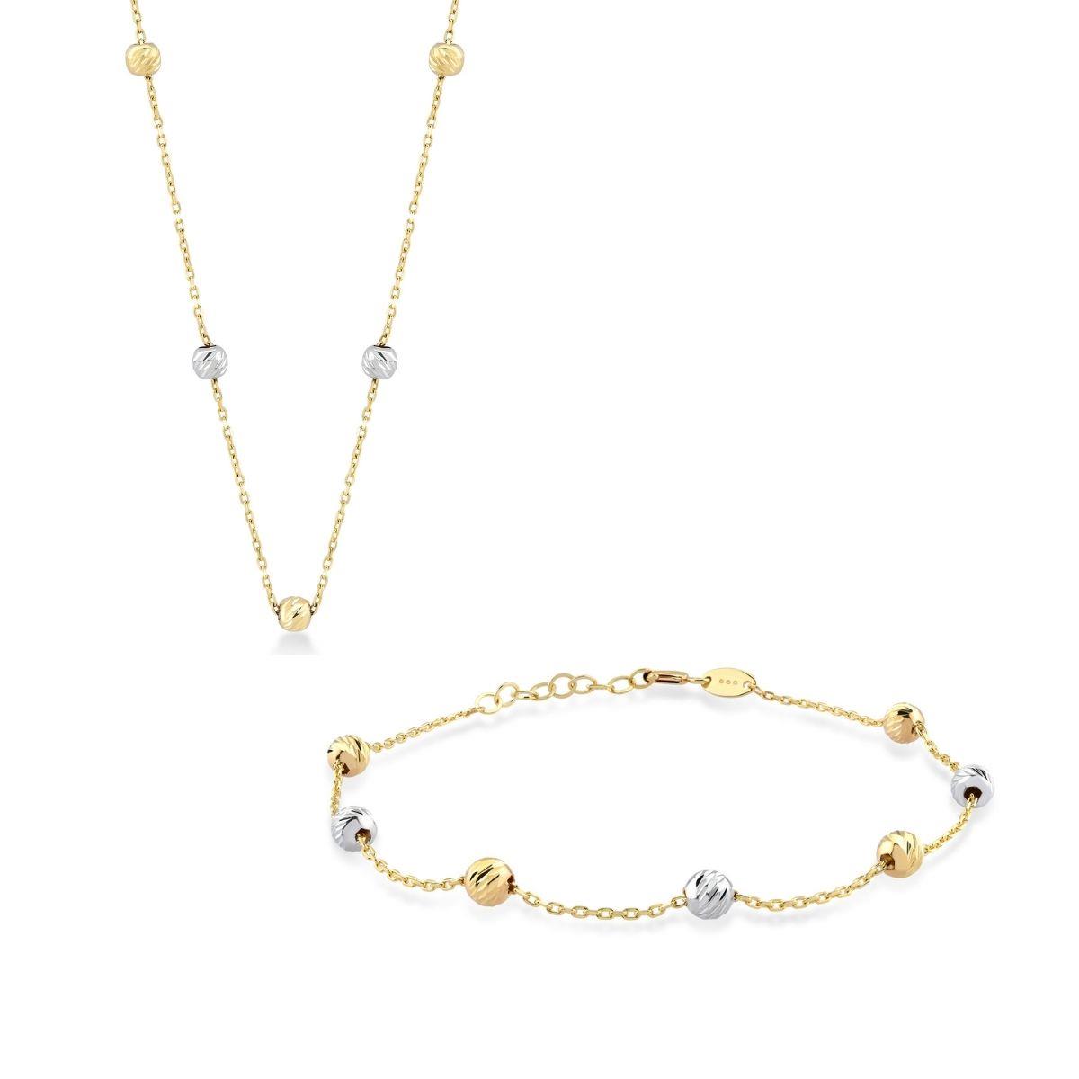 Dorika Toplu İkili Altın Set 14 Ayar