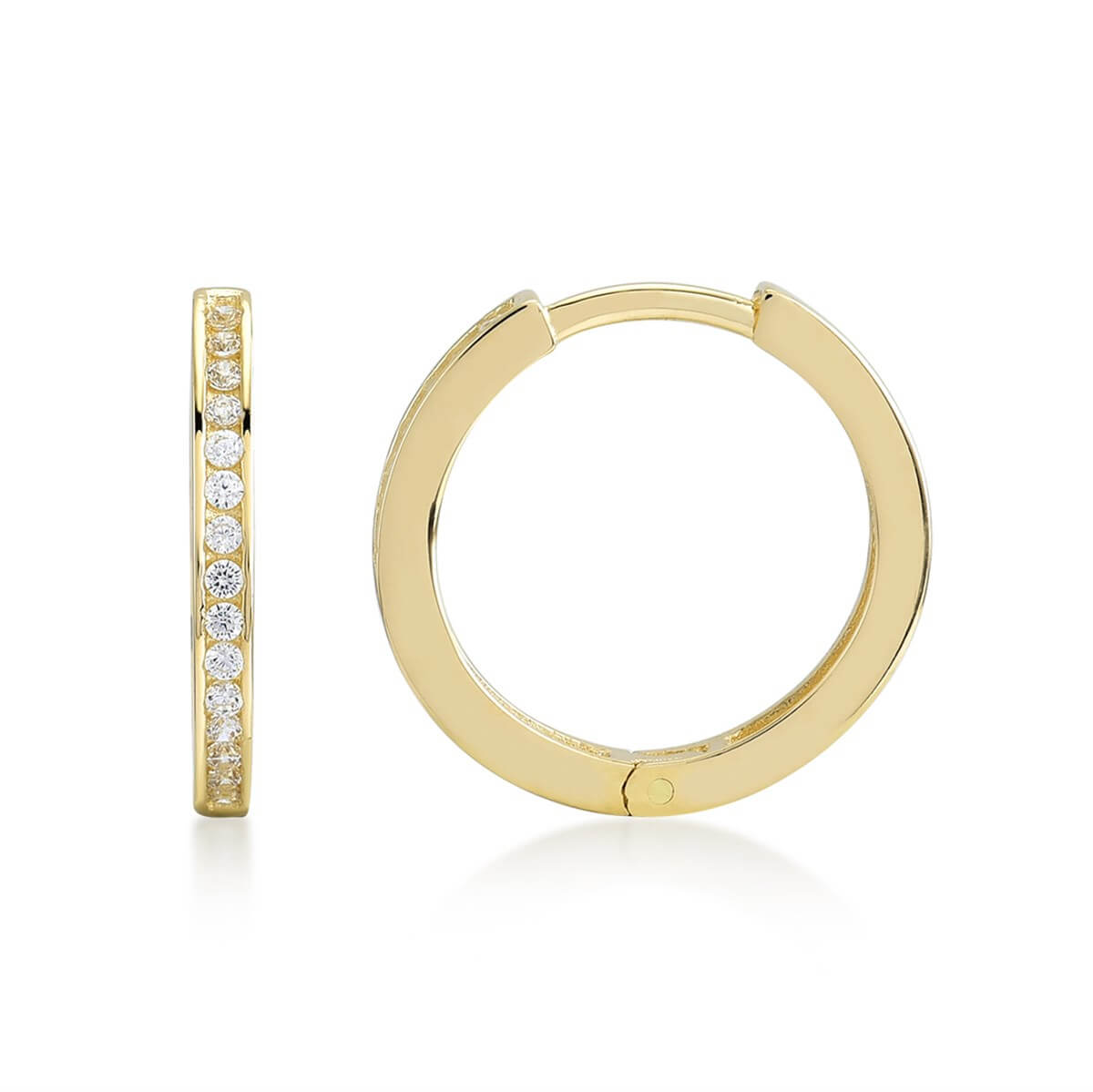 Halka Altın Taşlı Küpe KPA 103 01 05 00