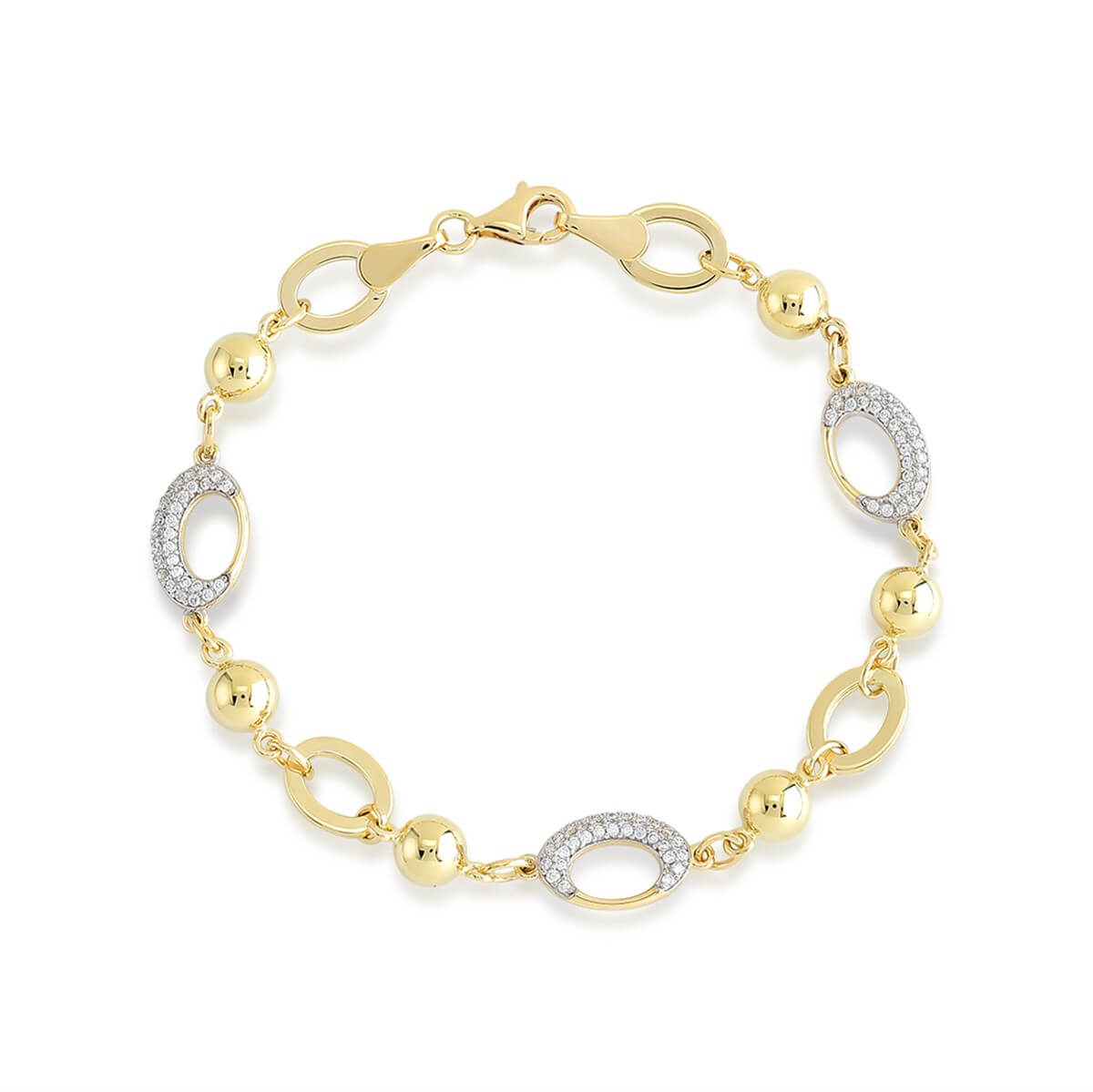 Halka Taşlı Altın Bileklik  BLA 101 04 05 00