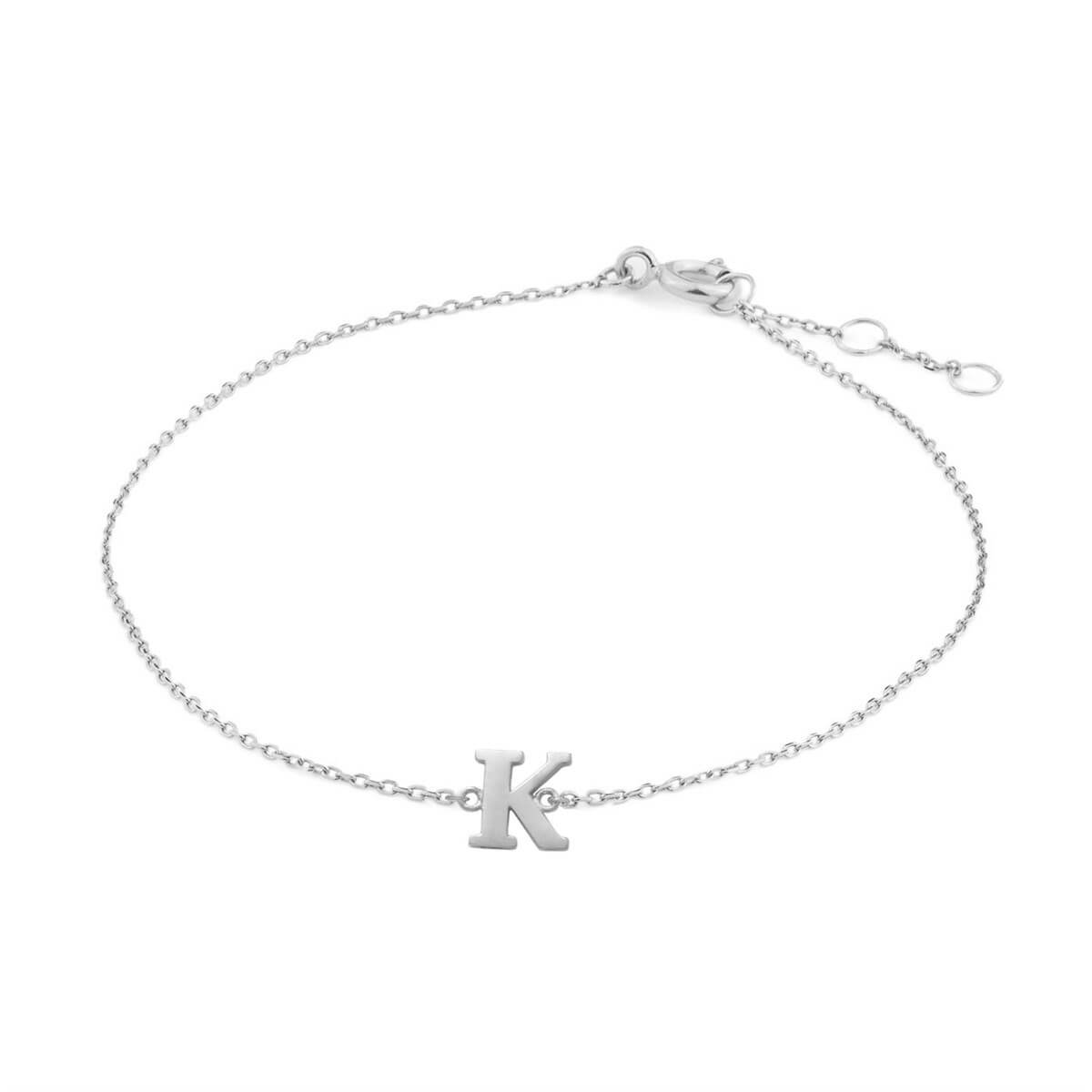 K Harfli Altın Bileklik