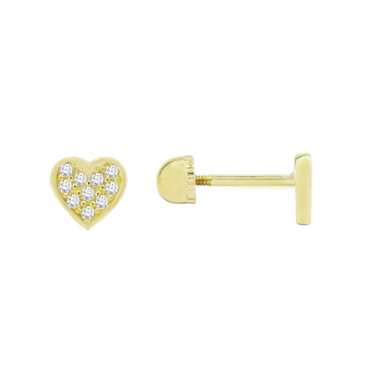 Kalpli Tragus Piercing Altın Küpe KPA 179 01 05 00
