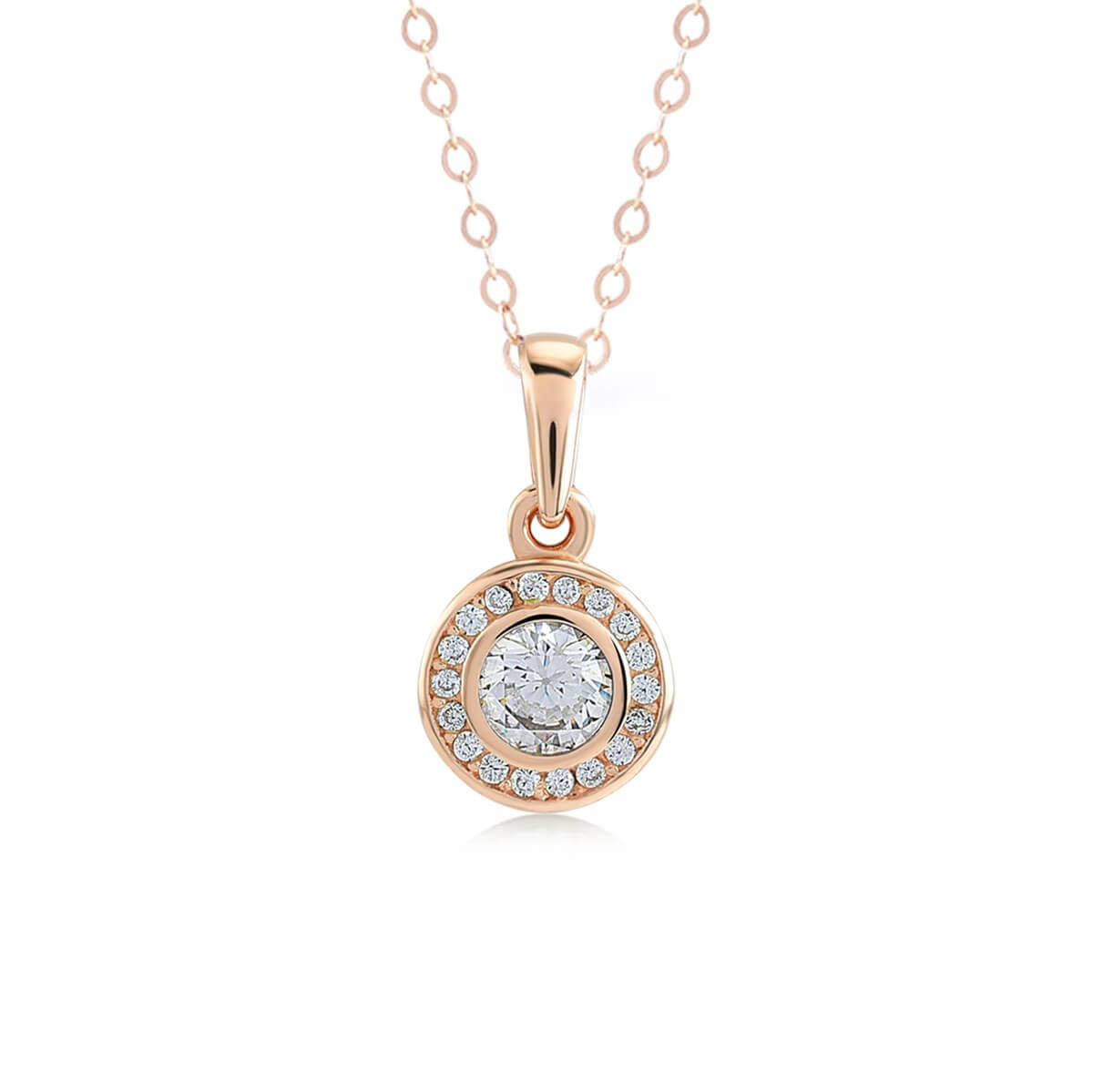 Kenar Taşlı Altın Fantazi Kolye KLMA 101 03 05 00