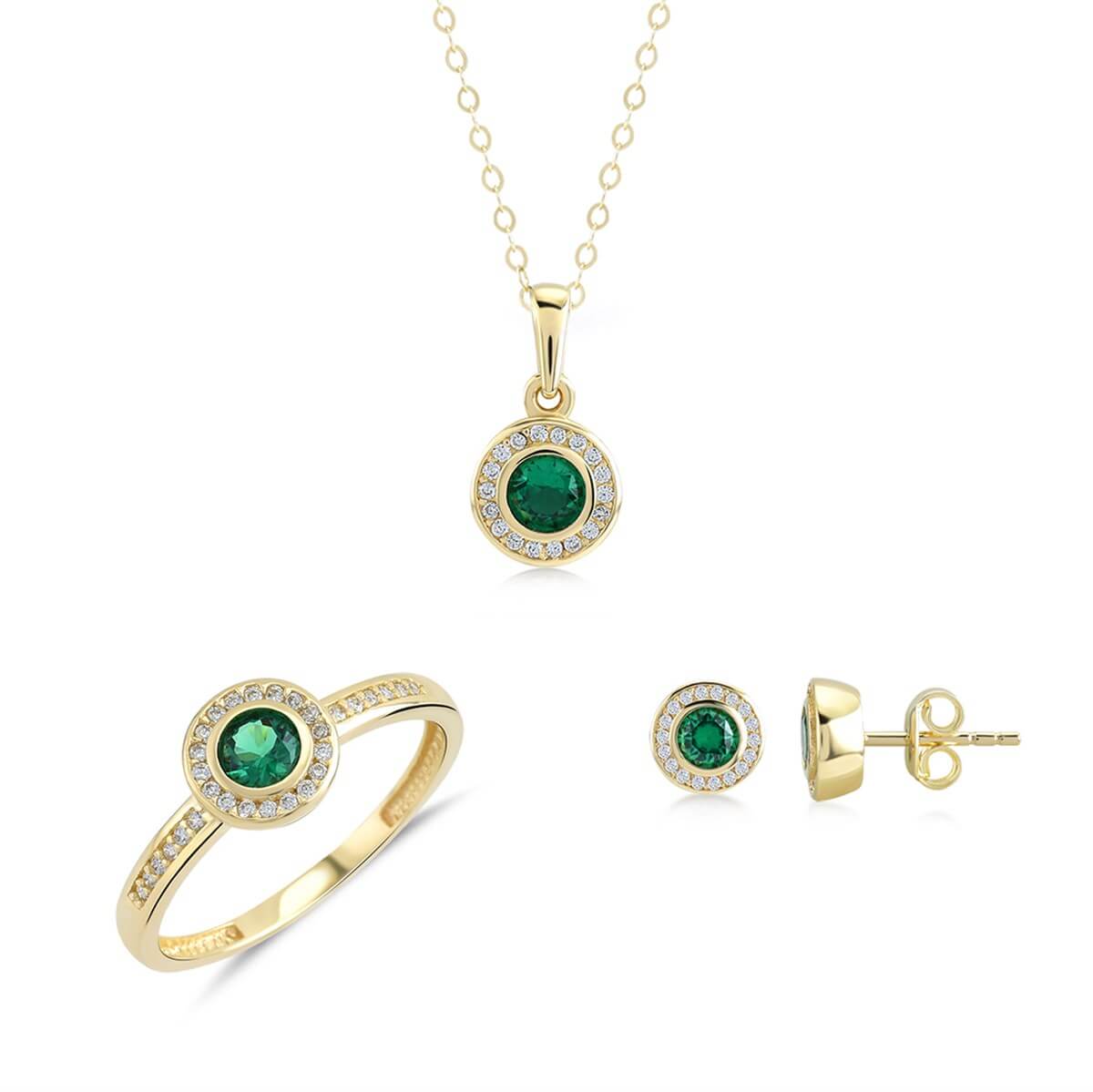 Kenar Taşlı Altın Fantazi Set MA 101 01 21 00