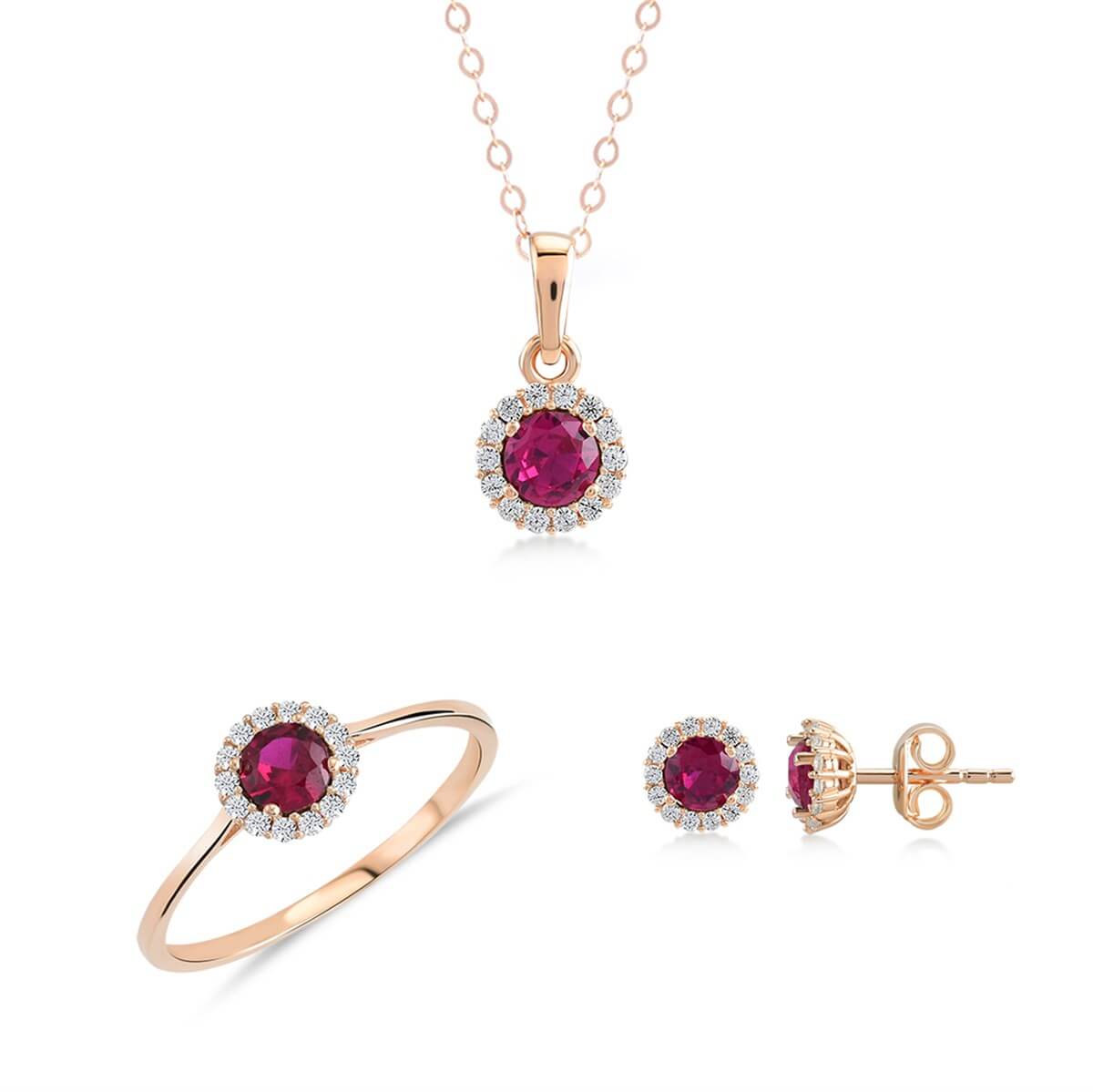 Kenar Taşlı Altın Fantazi Set MA 103 03 07 00