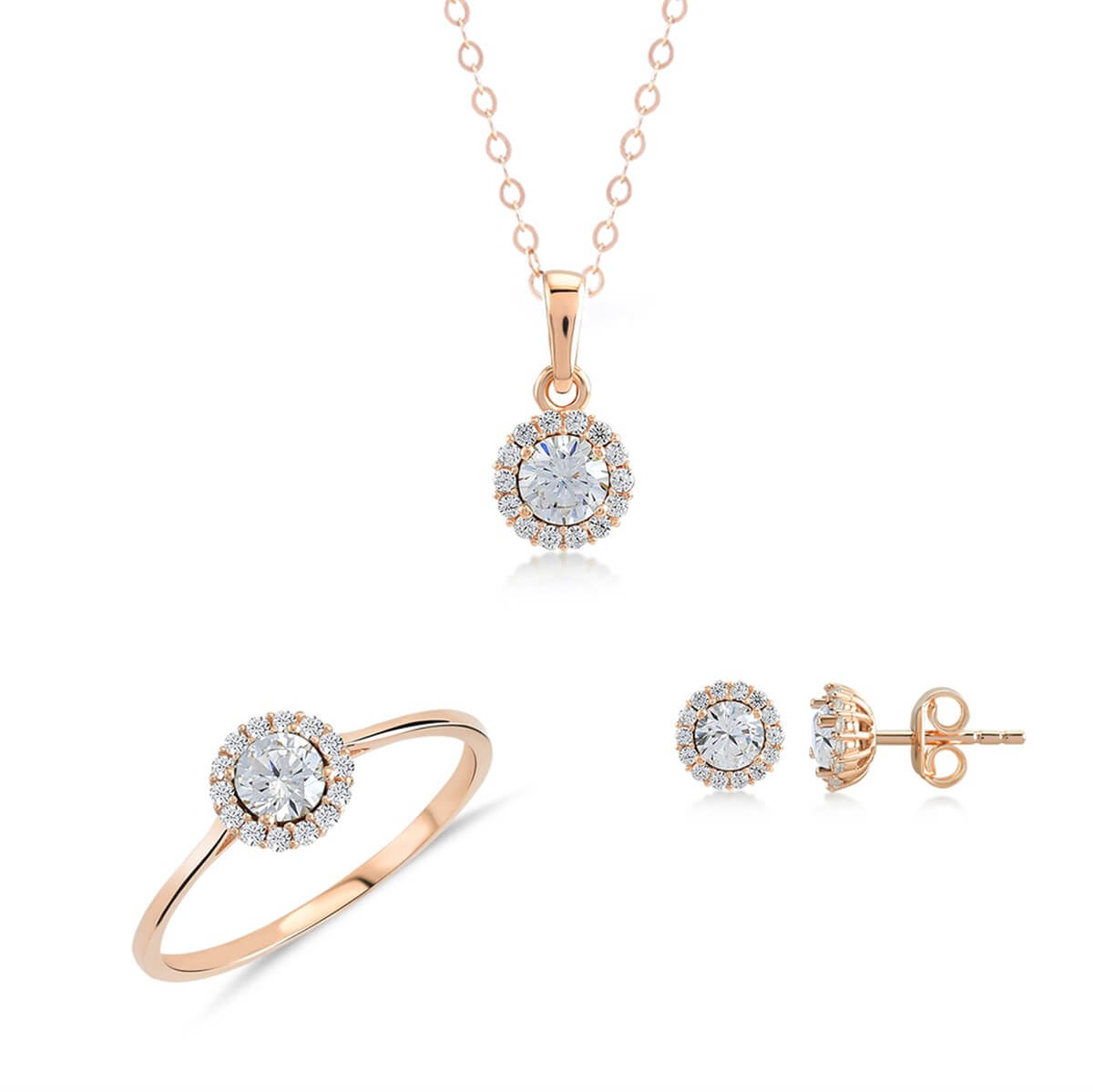 Kenar Taşlı Altın Fantazi Set MA 103 03 05 00