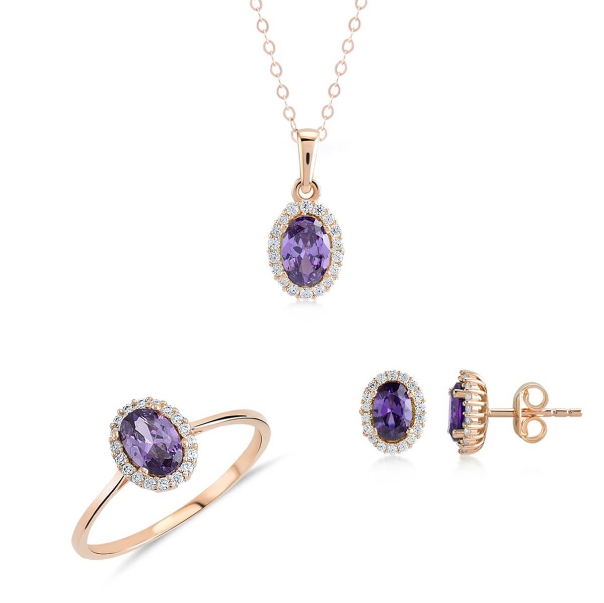 Kenar Taşlı Altın Fantazi Set MA 105 03 01 00