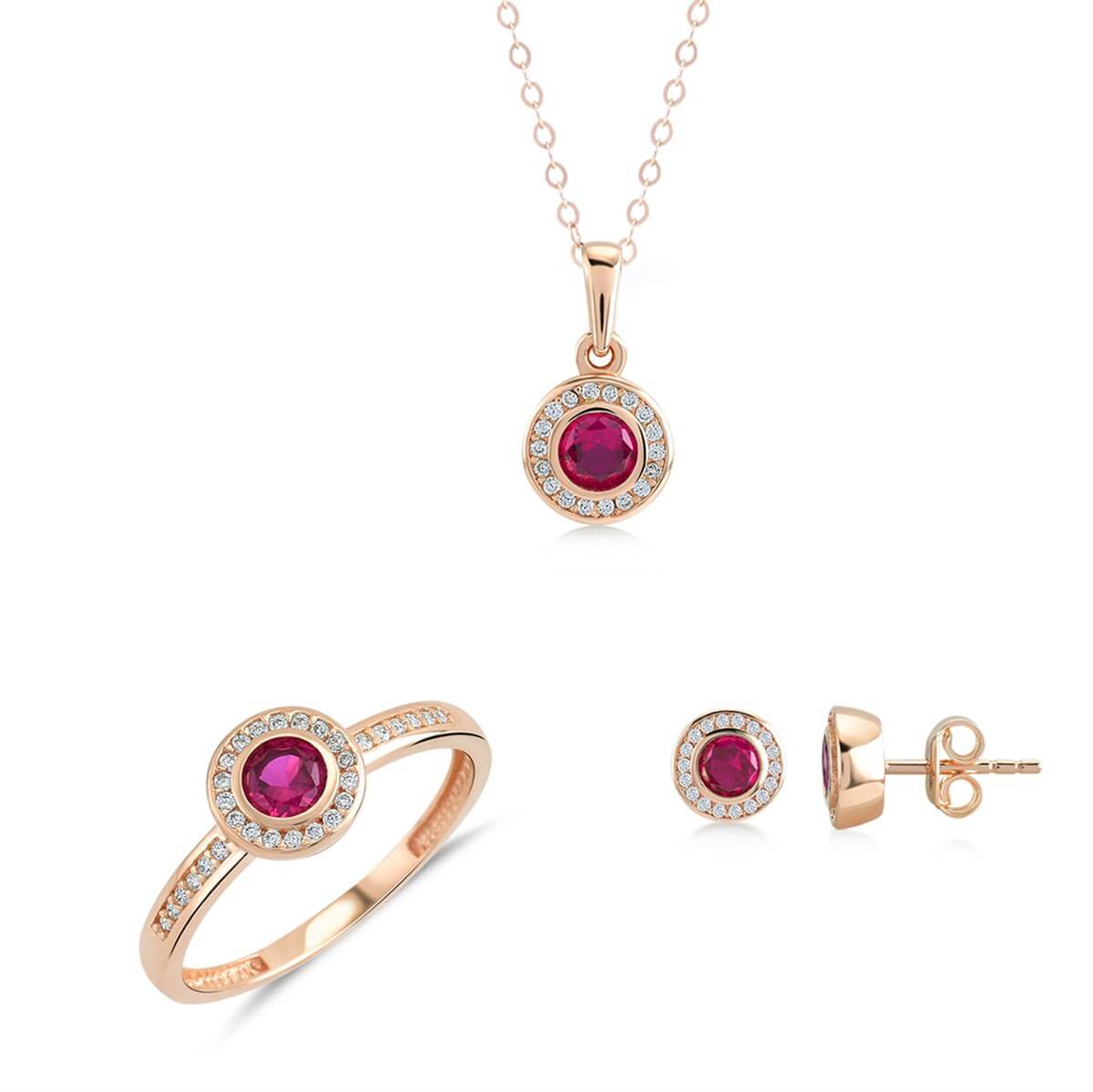 Kenar Taşlı Altın Fantazi Set MA 101 03 07 00