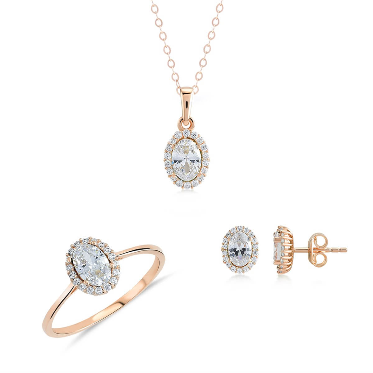 Kenar Taşlı Altın Fantazi Set MA 105 03 05 00