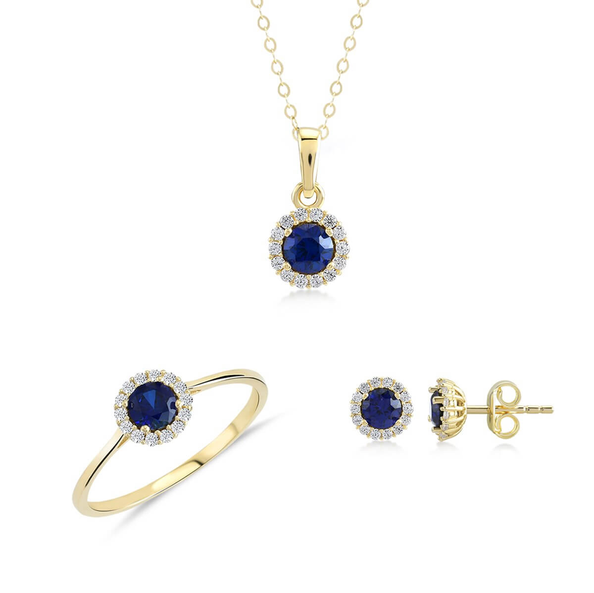 Kenar Taşlı Altın Fantazi Set MA 103 01 15 00