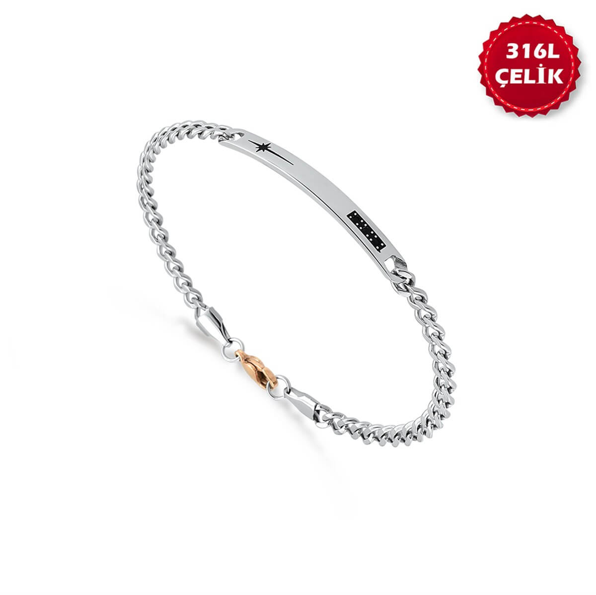 Modern Tasarım Erkek Çelik Bileklik BLC 136 18 13 00