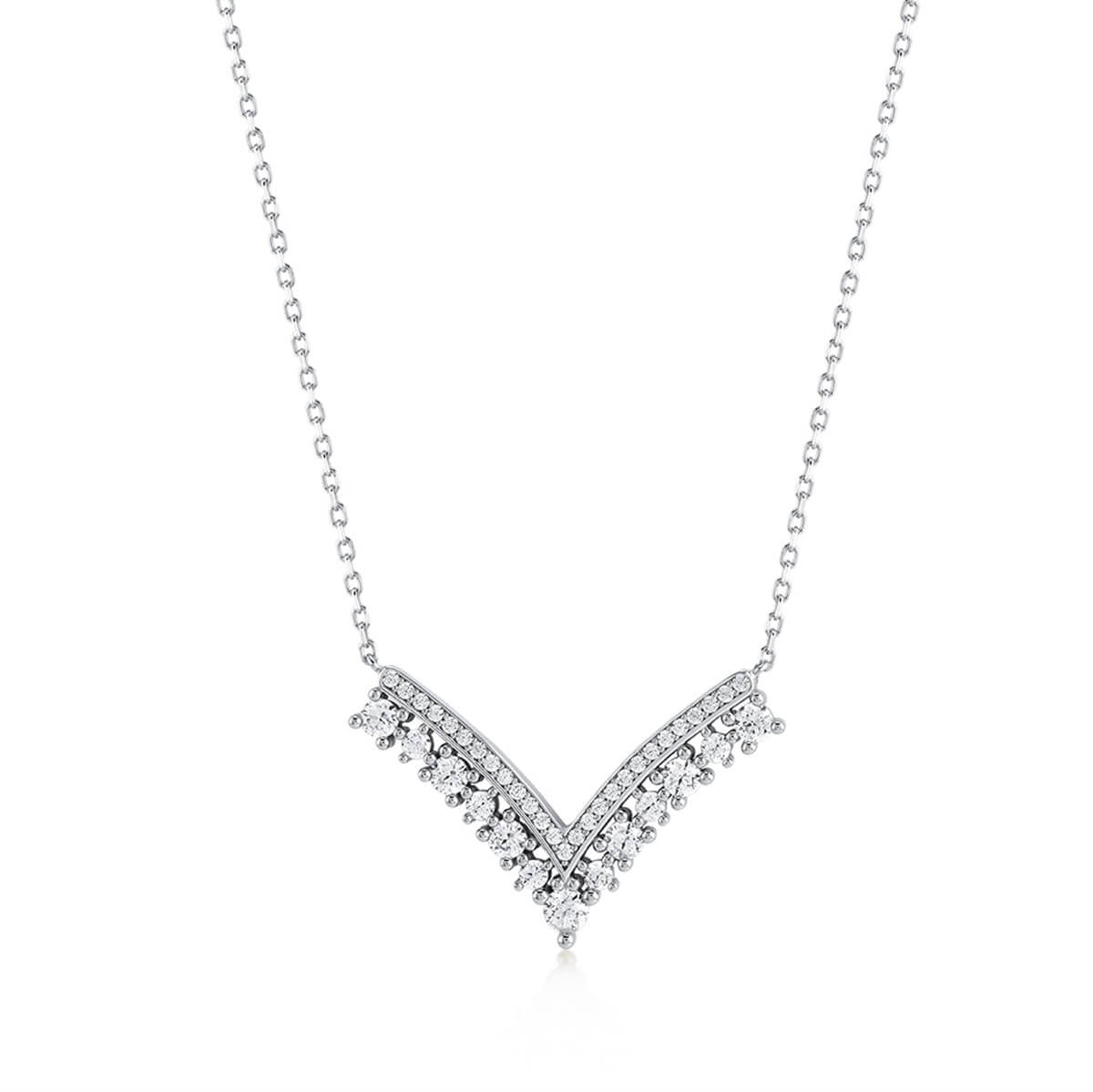 Preciosa Zirconia Gümüş Taşlı Kolye