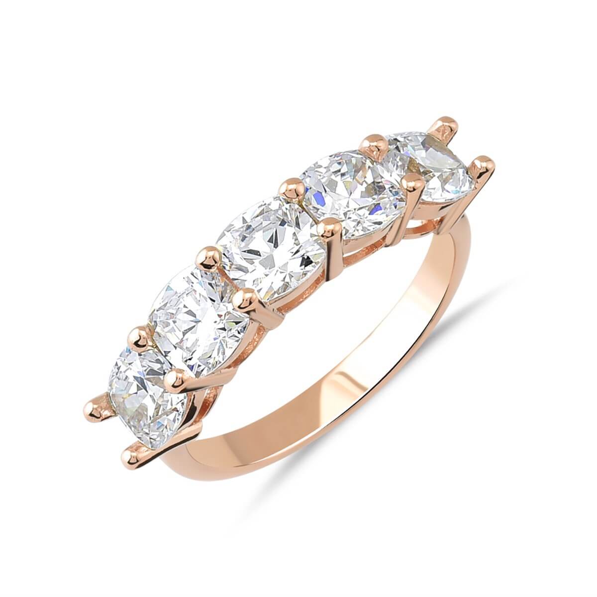 Preciosa Zirconia Taşlı  Gümüş Beştaş Yüzük
