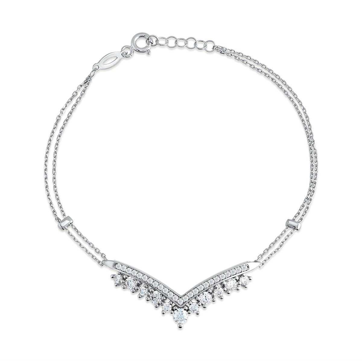Preciosa Zirconia Taşlı Gümüş Bileklik