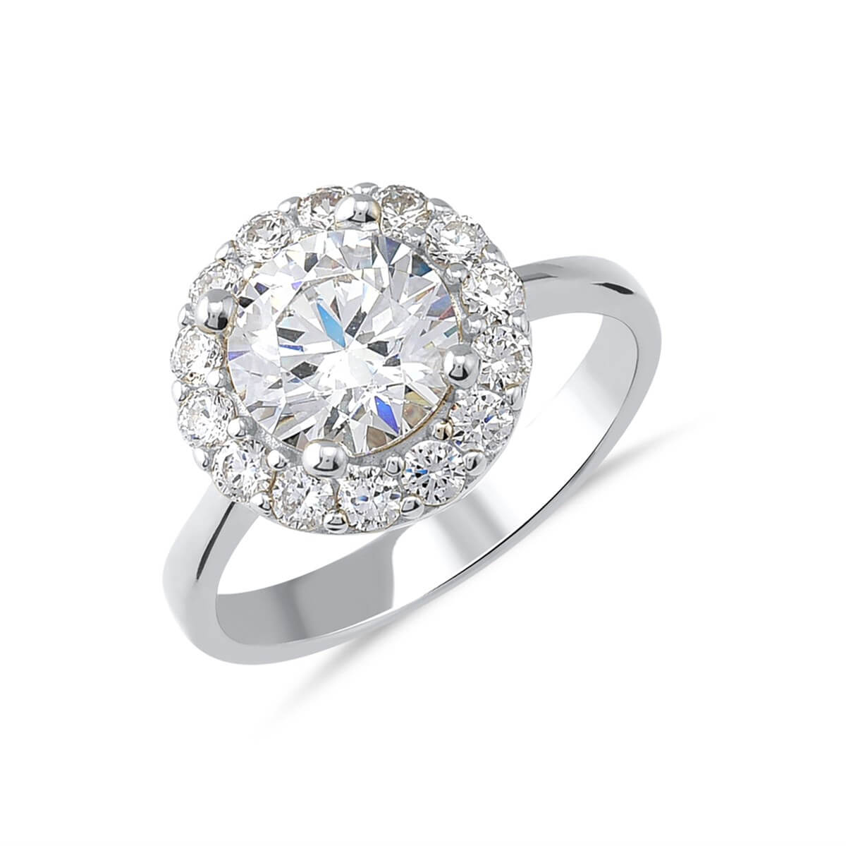 Preciosa Zirconia Taşlı  Gümüş Tektaş Yüzük