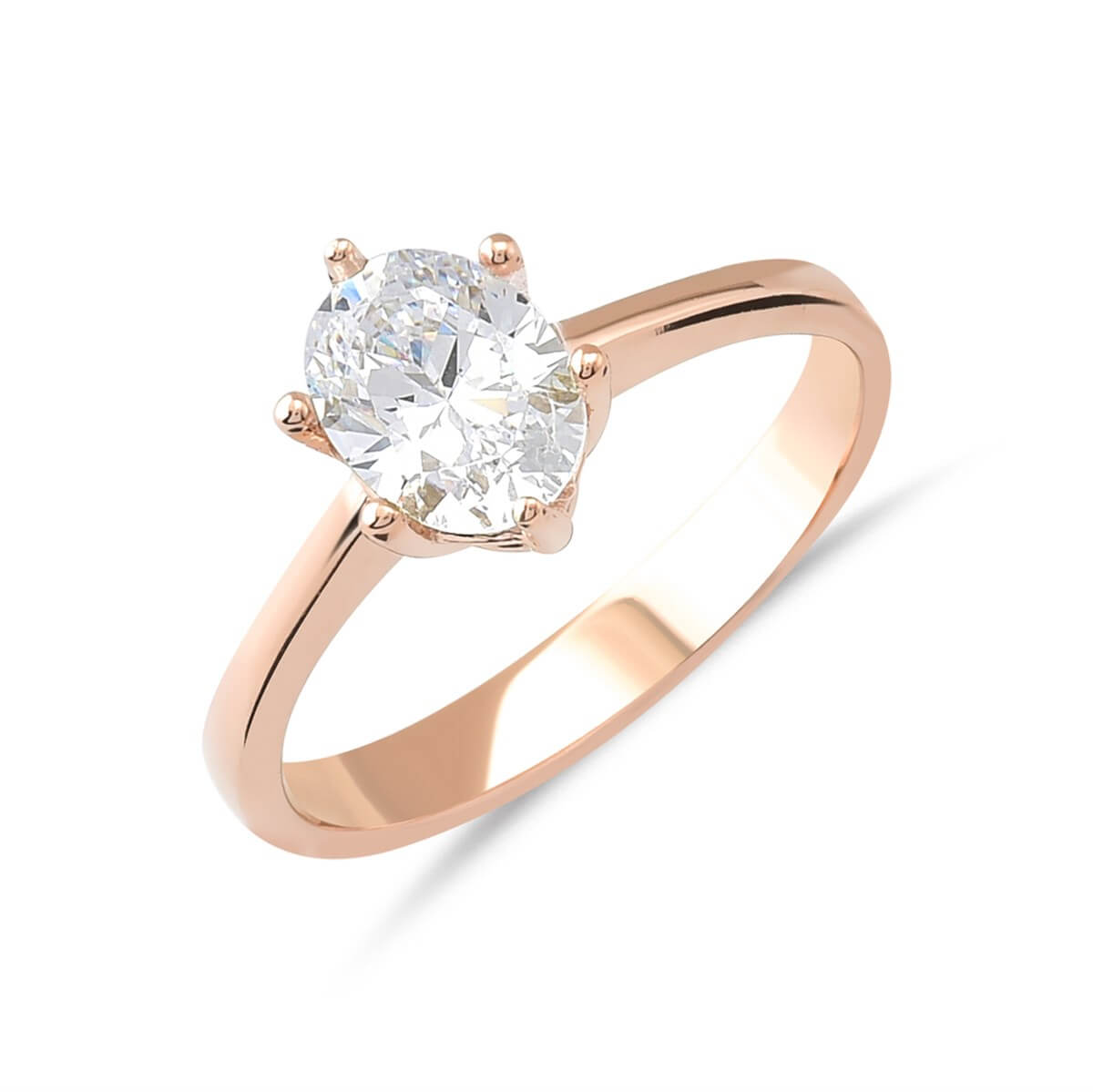 Preciosa Zirconia Taşlı  Gümüş Tektaş Yüzük