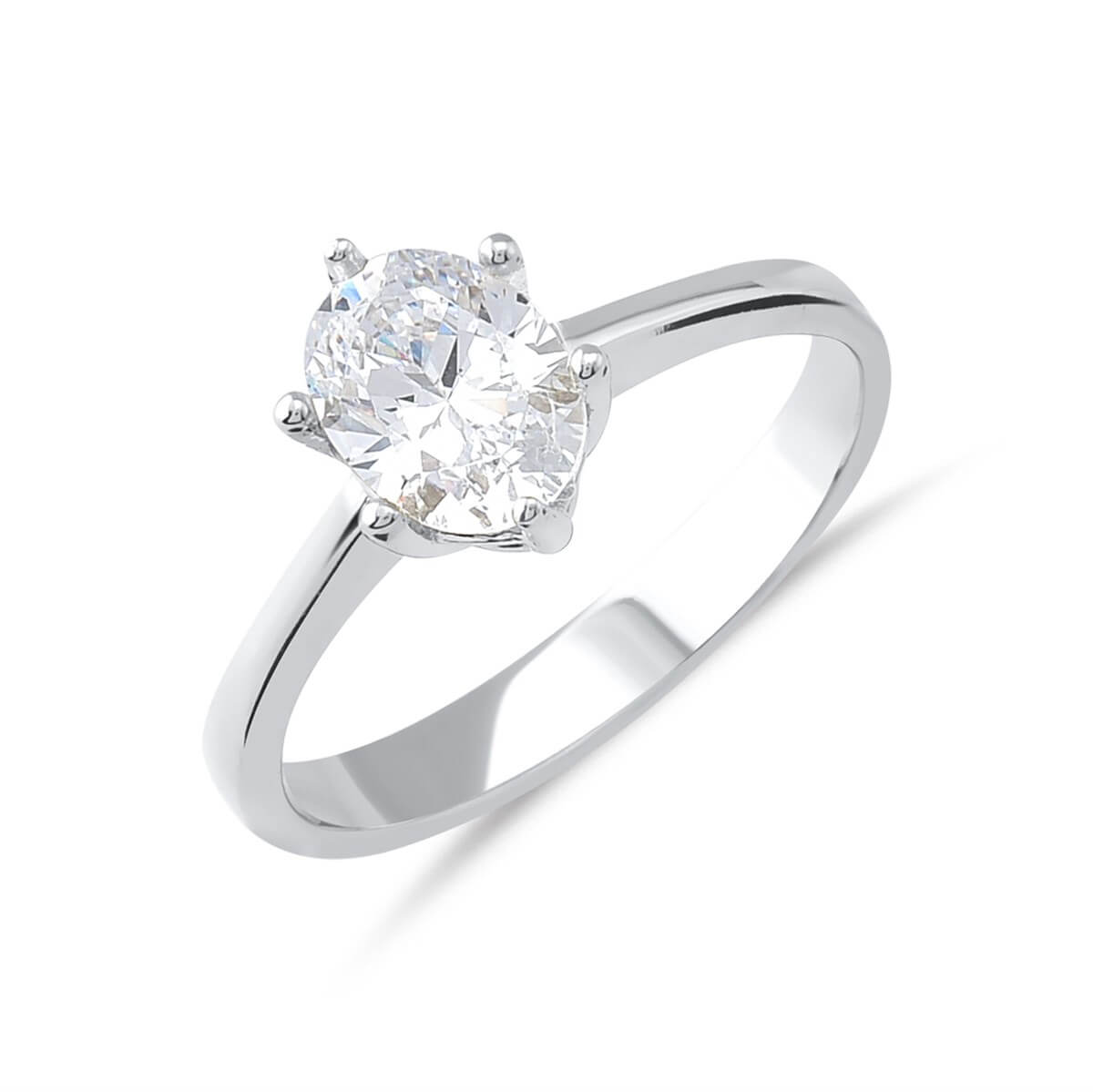 Preciosa Zirconia Taşlı  Gümüş Tektaş Yüzük