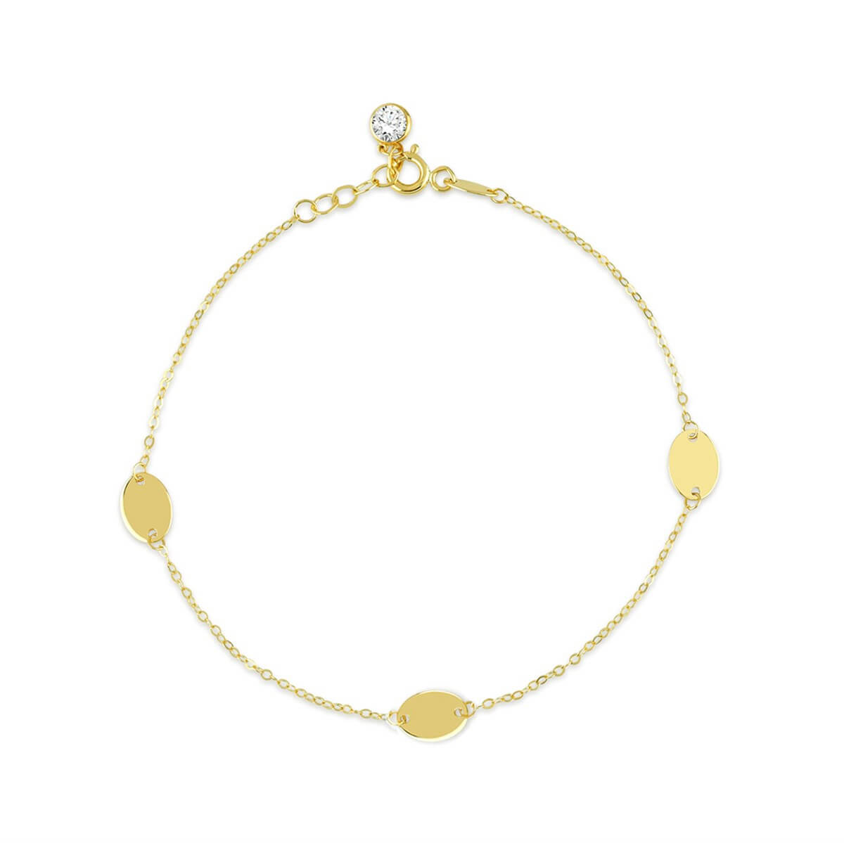 Pullu Fantezi Altın Bileklik